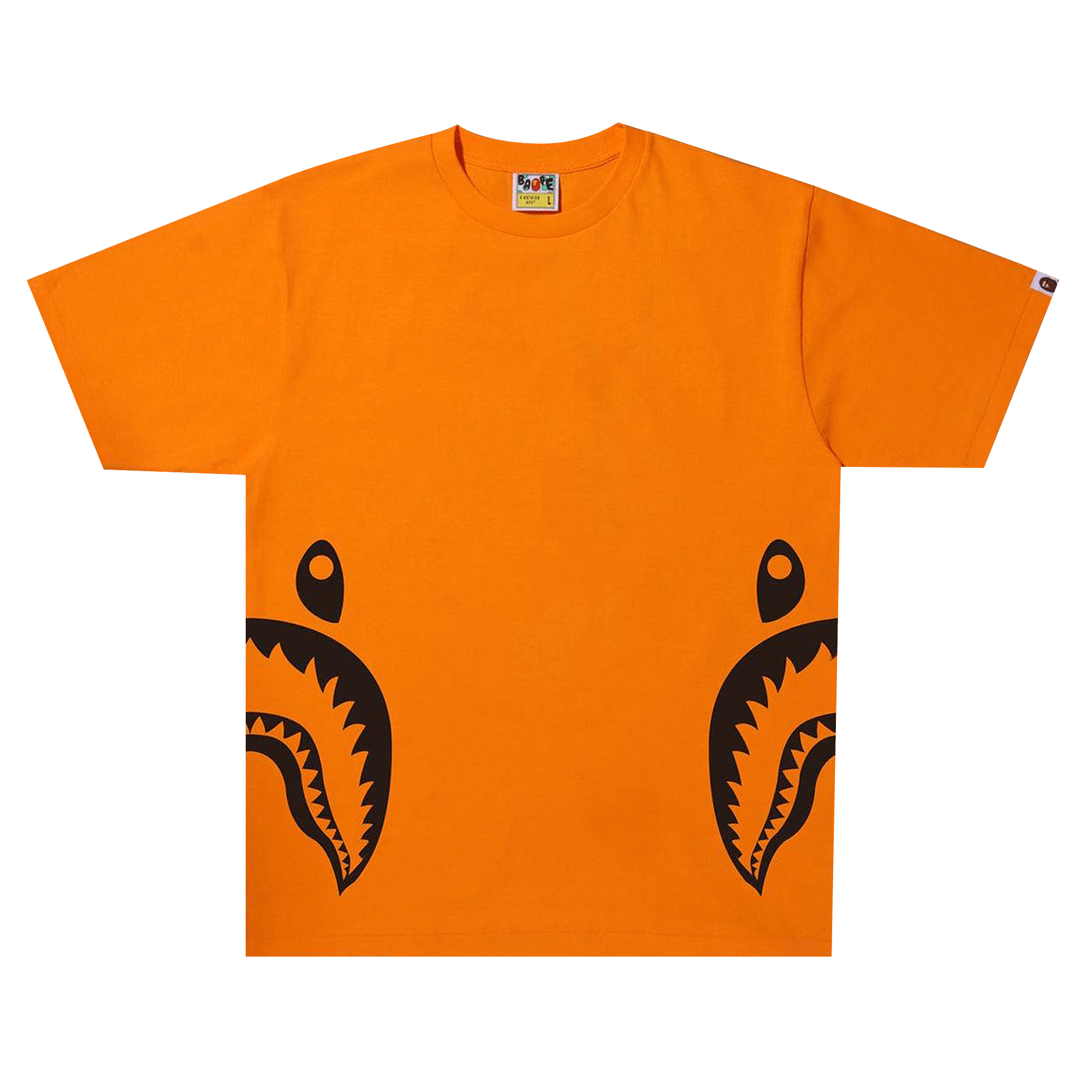 BAPE Bicolor Side Shark Tee 'Orange'
