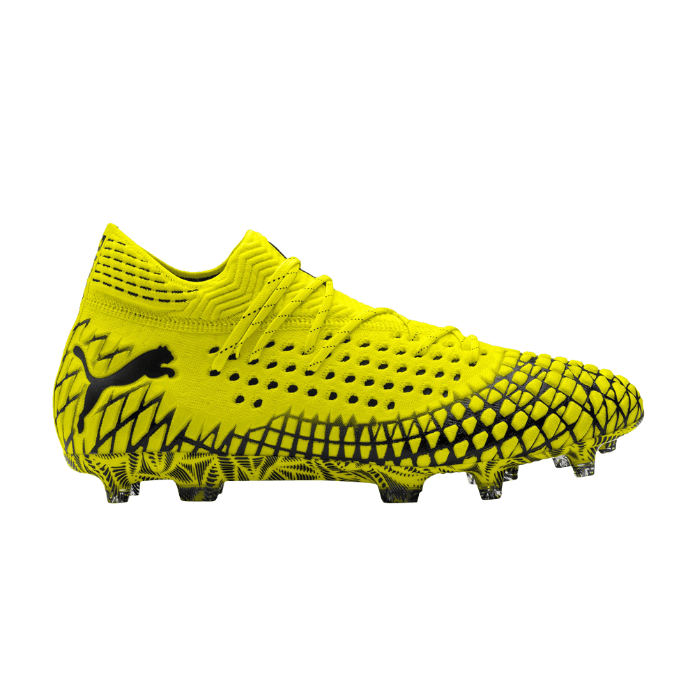 Pre-owned Puma Future 4.1 Netfit Fg Ag 'rush Pack' In Yellow