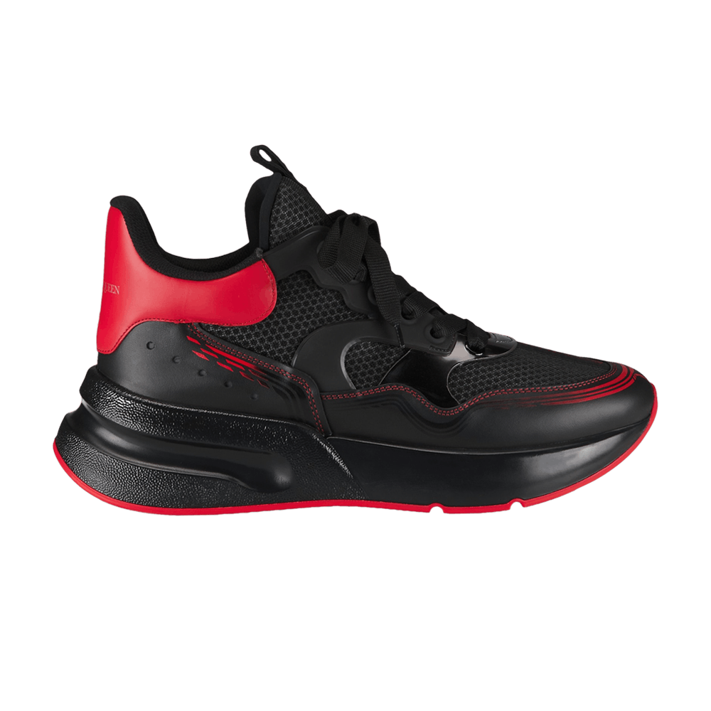Alexander McQueen Oversized Runner 'Black Red'