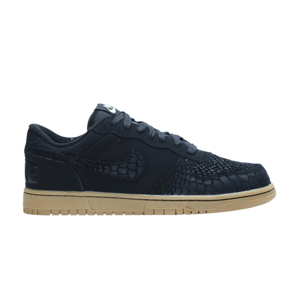 NIKE BIG NIKE LOW LUX 'BLACK SNAKESKIN GUM'