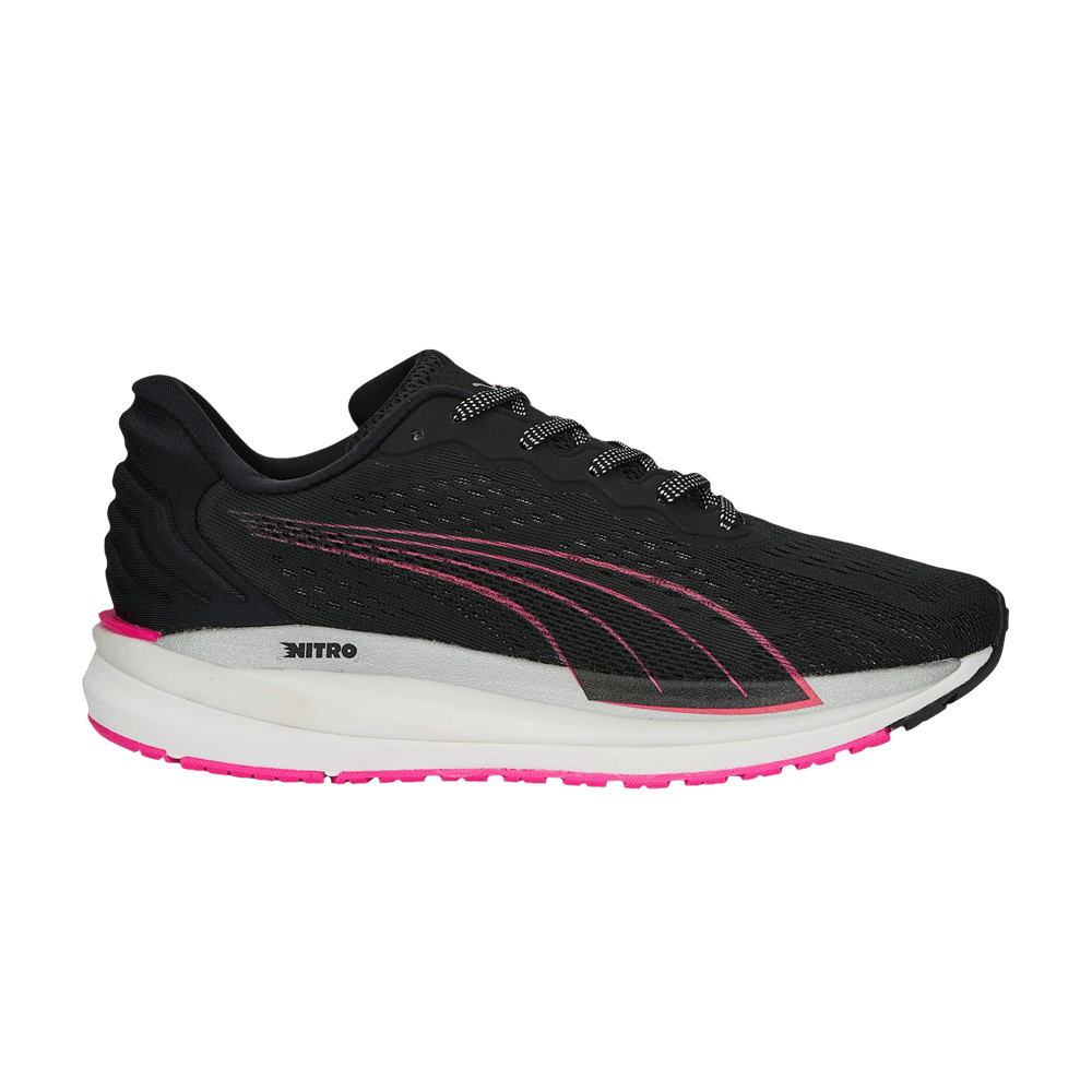 Pre-owned Puma Wmns Magnify Nitro Surge 'black Ravish'