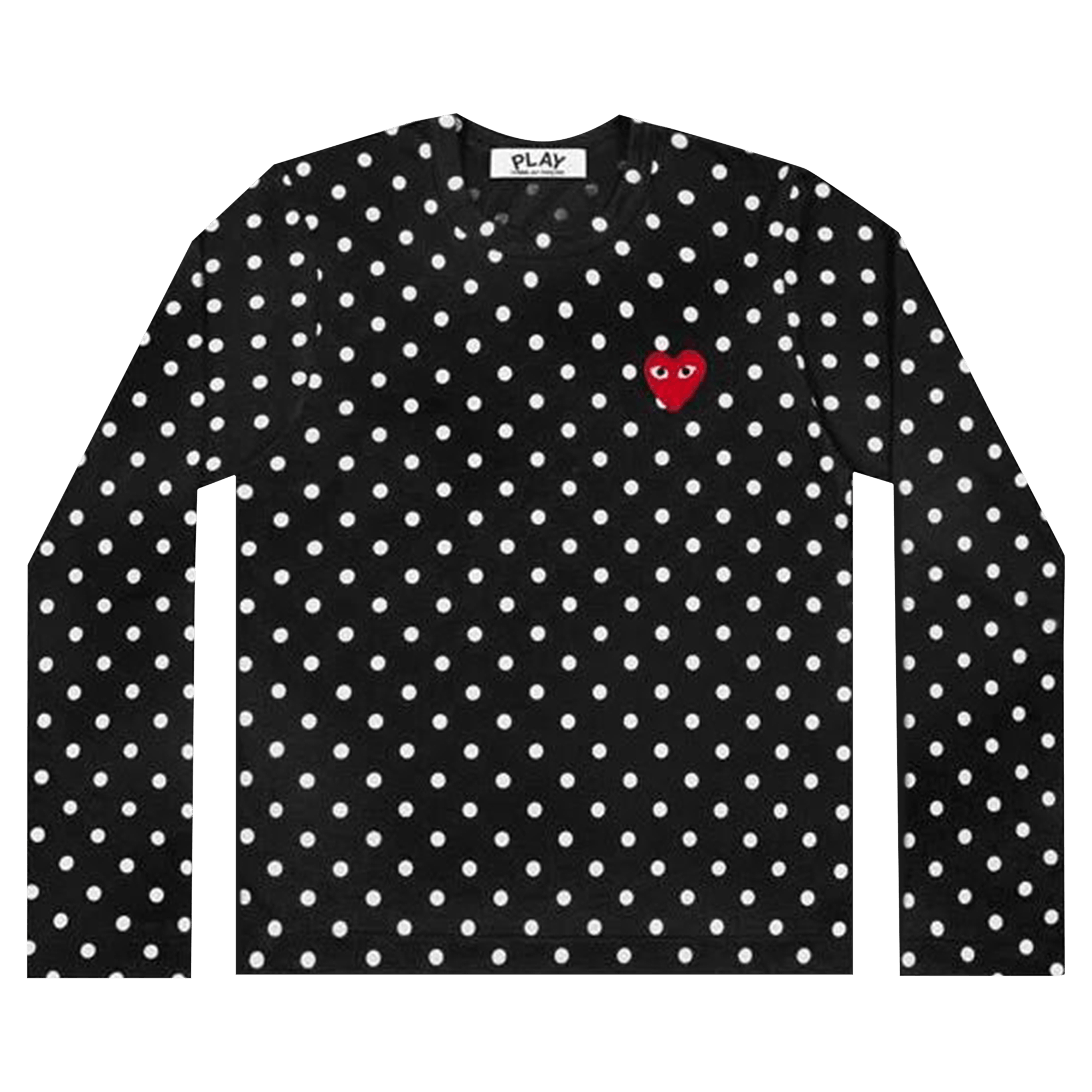 Comme des Garçons PLAY Polka Dot Long Sleeve T-Shirt 'Black'