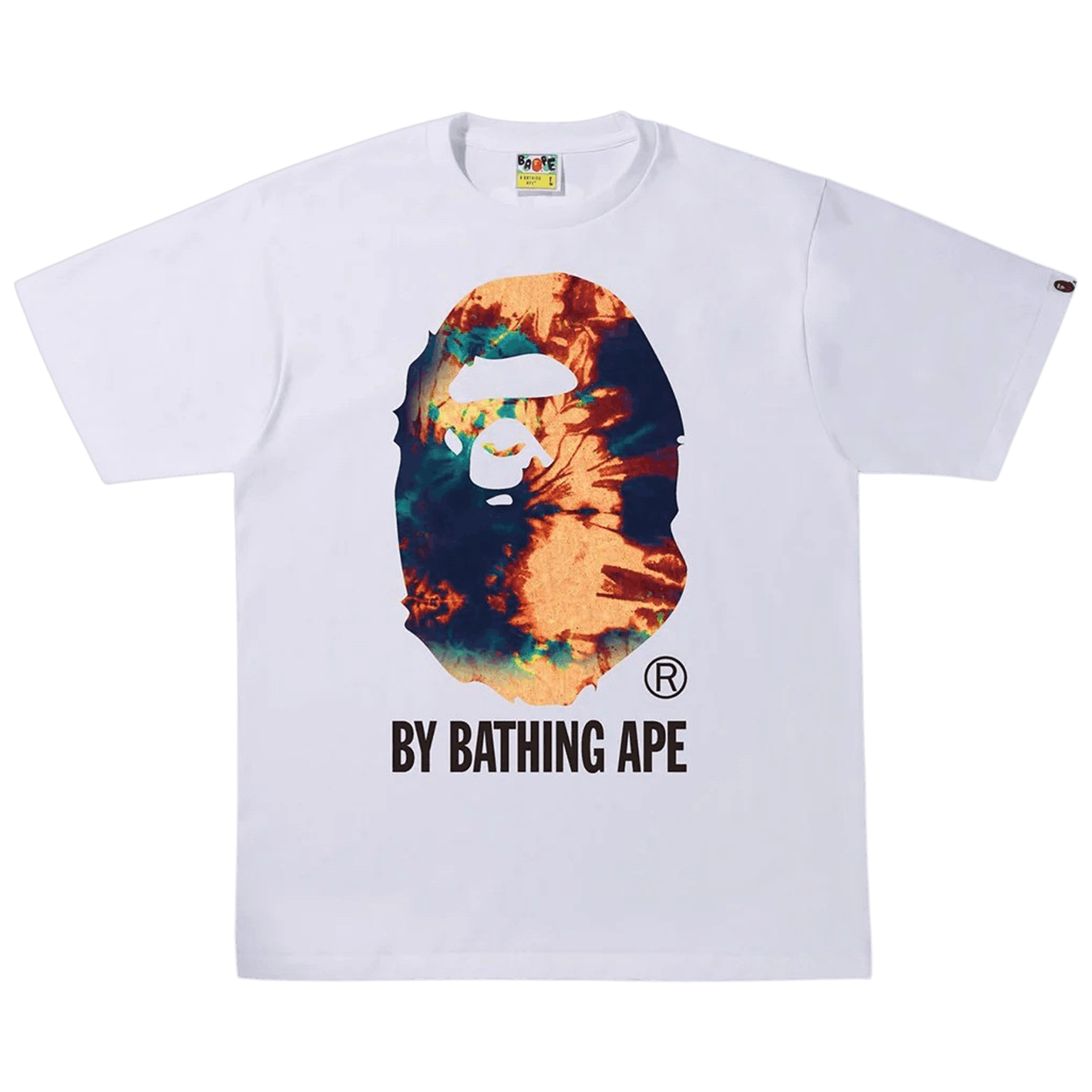 BAPE Tie Dye By Bathing Ape Tee 'White/Navy'