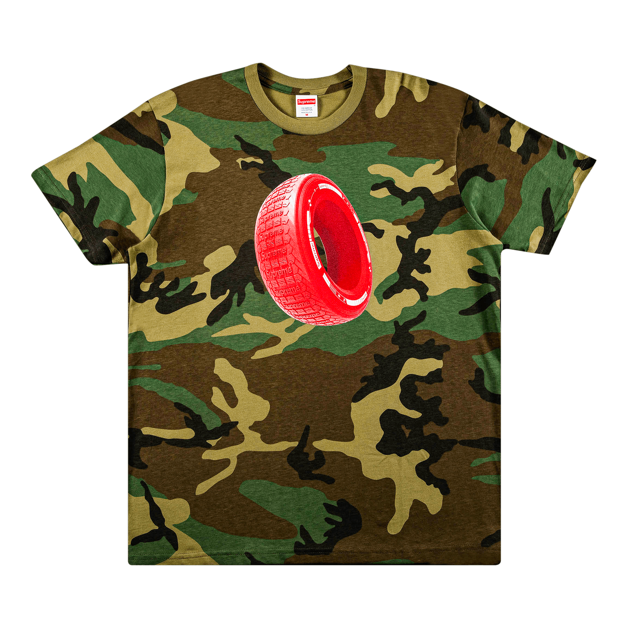 Supreme Tire Tee 'Woodland Camo'