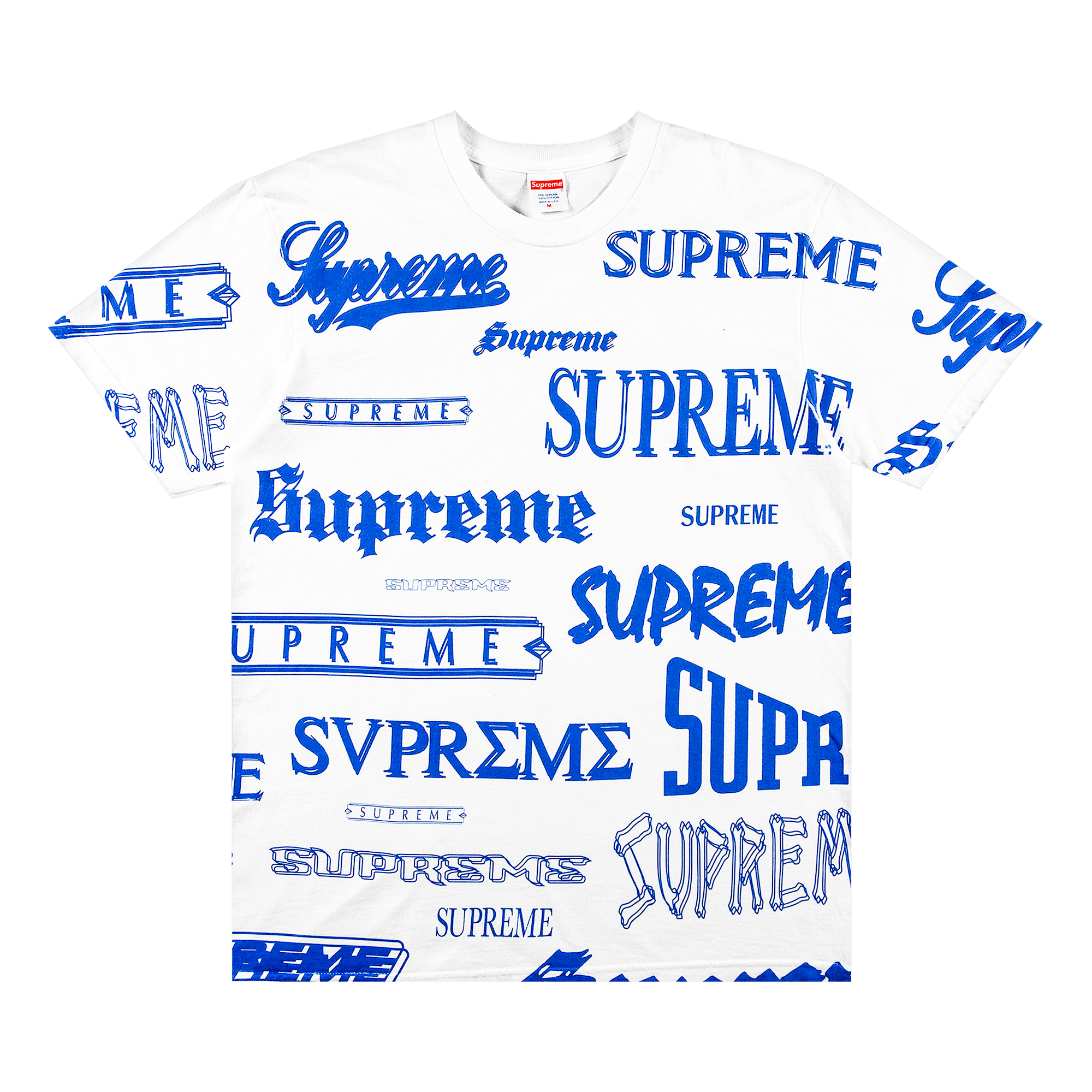 Supreme Multi Logo Tee 'White'