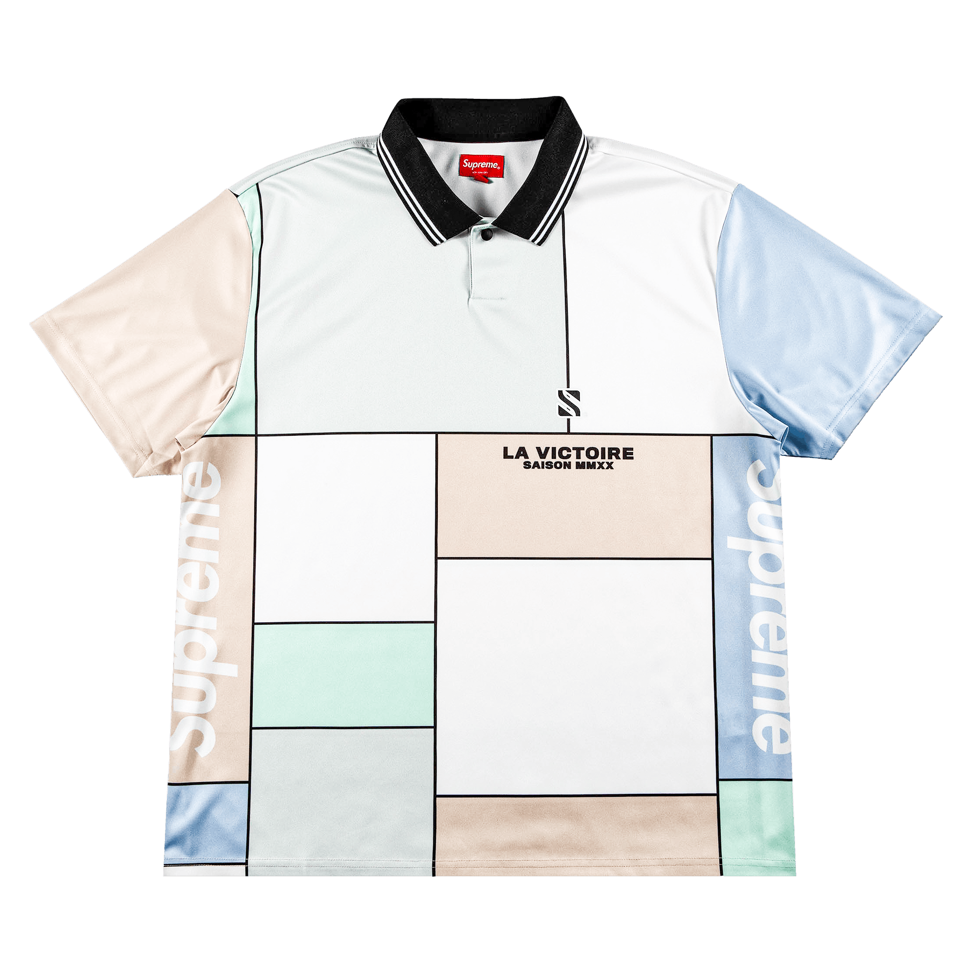 Supreme Colorblocked Soccer Polo 'Grey'