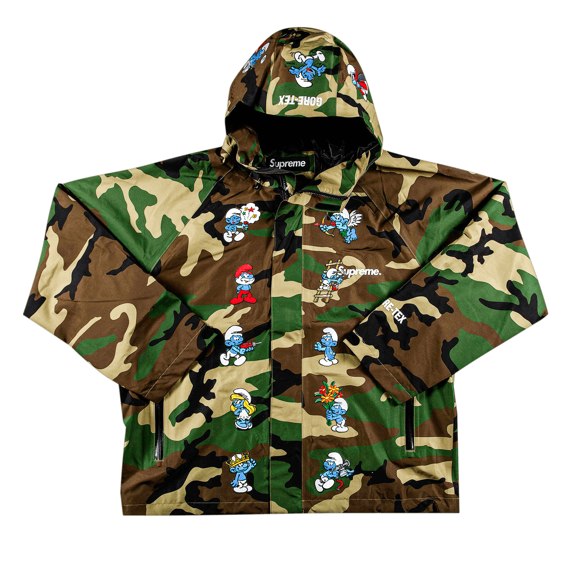 Supreme x Smurfs GORE-TEX Shell Jacket 'Woodland Camo'