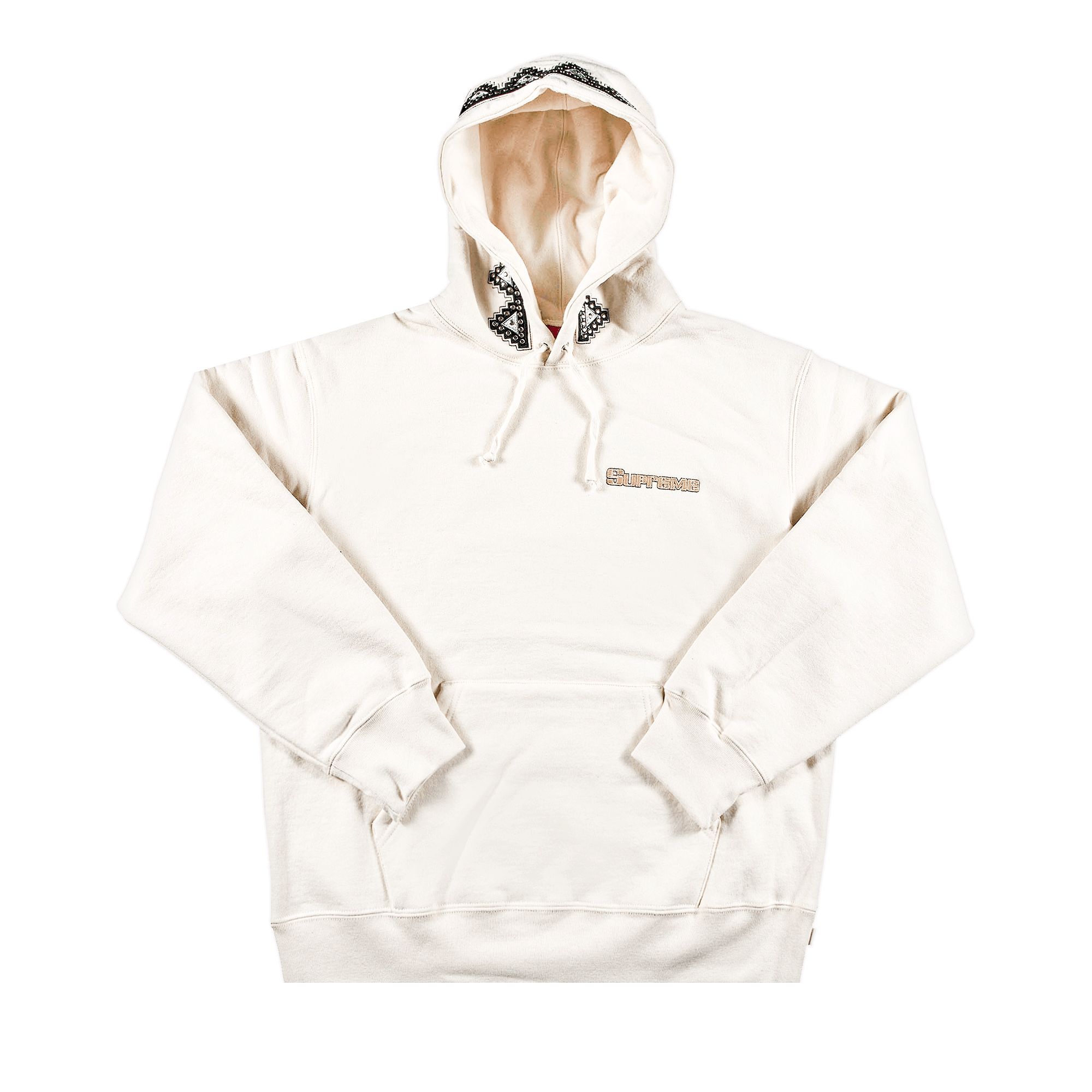 Supreme Pharaoh Studded Hooded Sweatshirt 'Natural'
