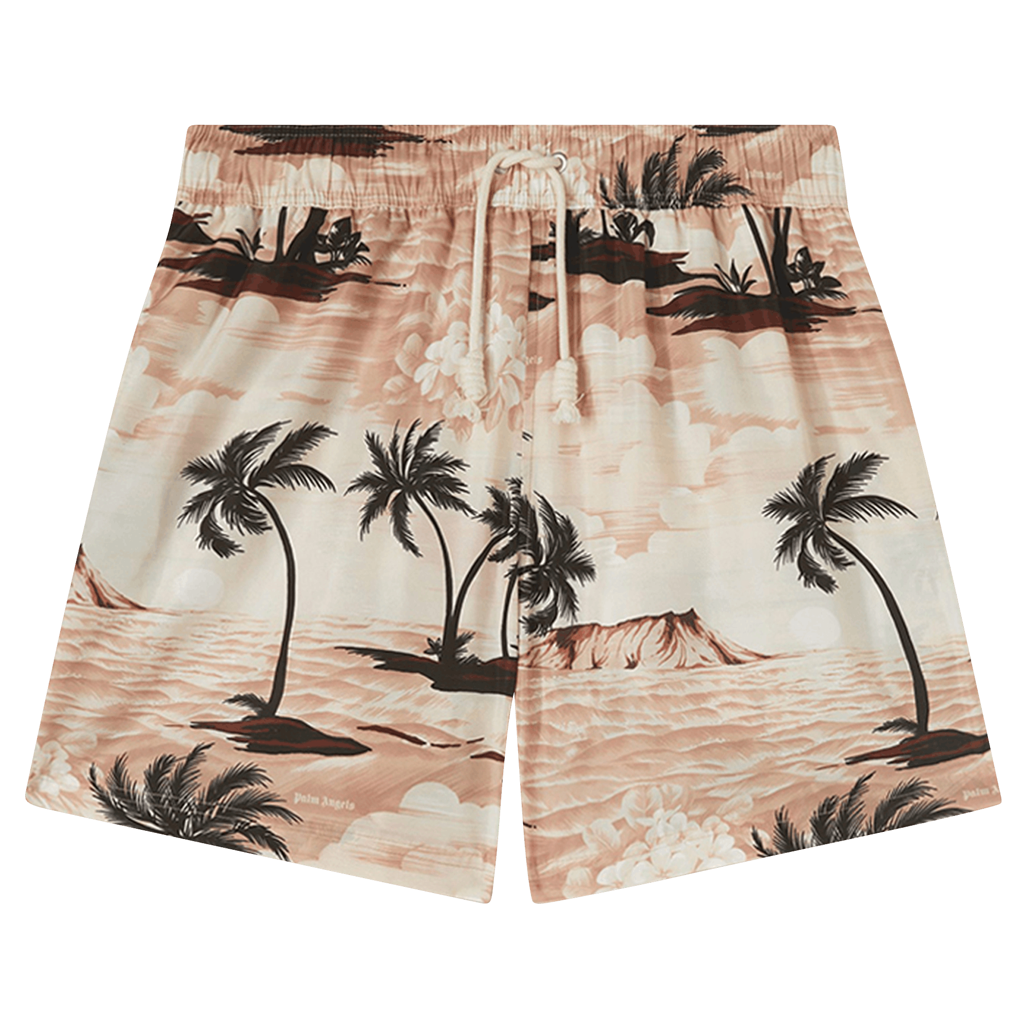 Palm Angels Hawaiian Dream Swimshorts 'Beige/Black'