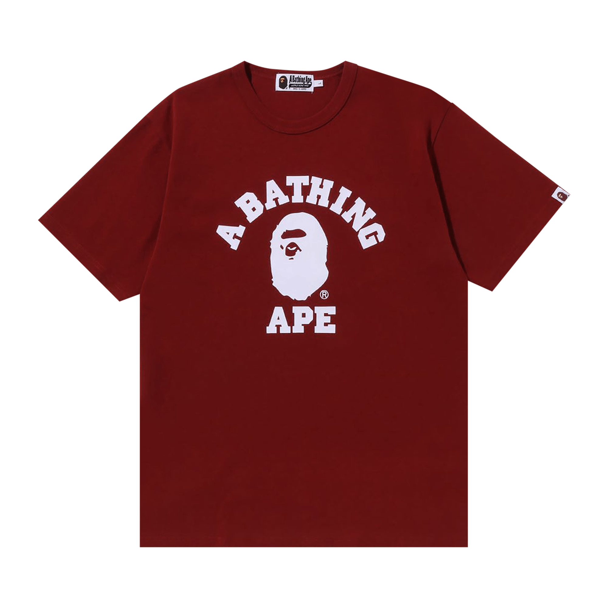 BAPE College Heavy Weight Tee 'Red'