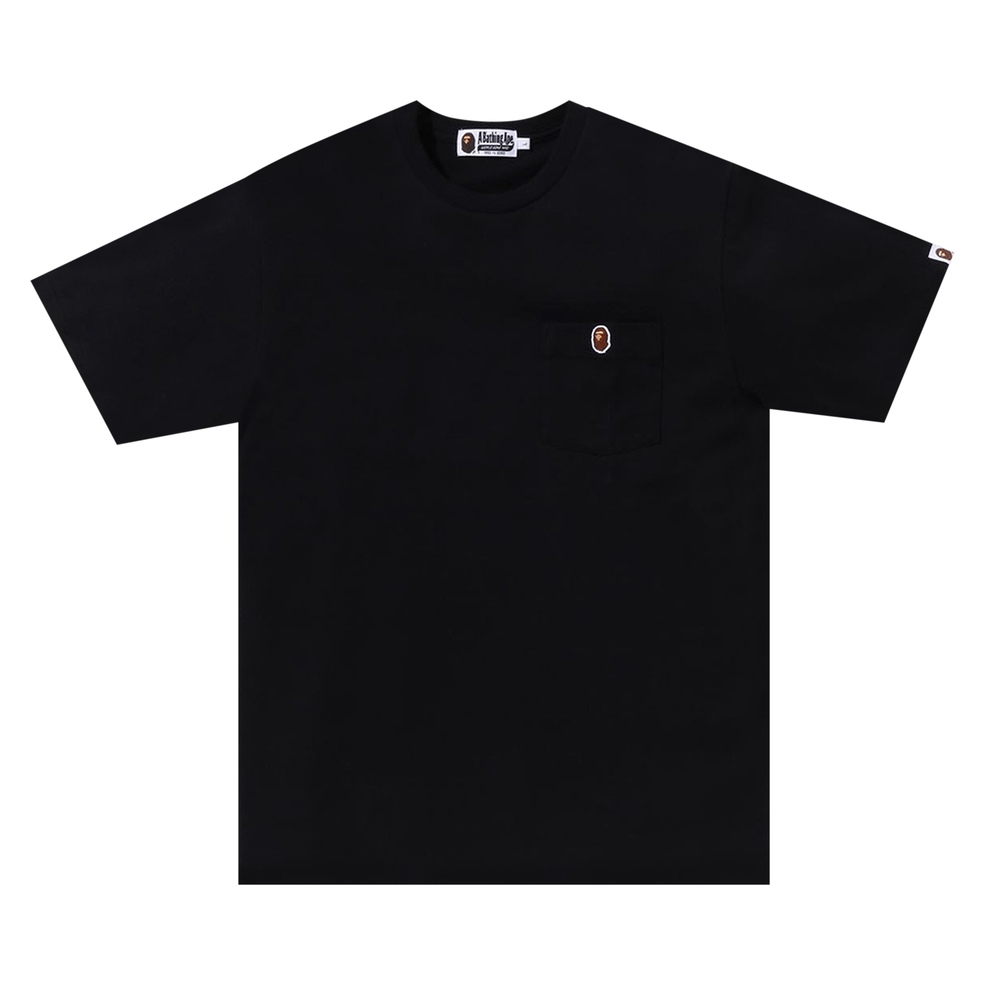 BAPE Ape Head One Point Pocket Tee 'Black'