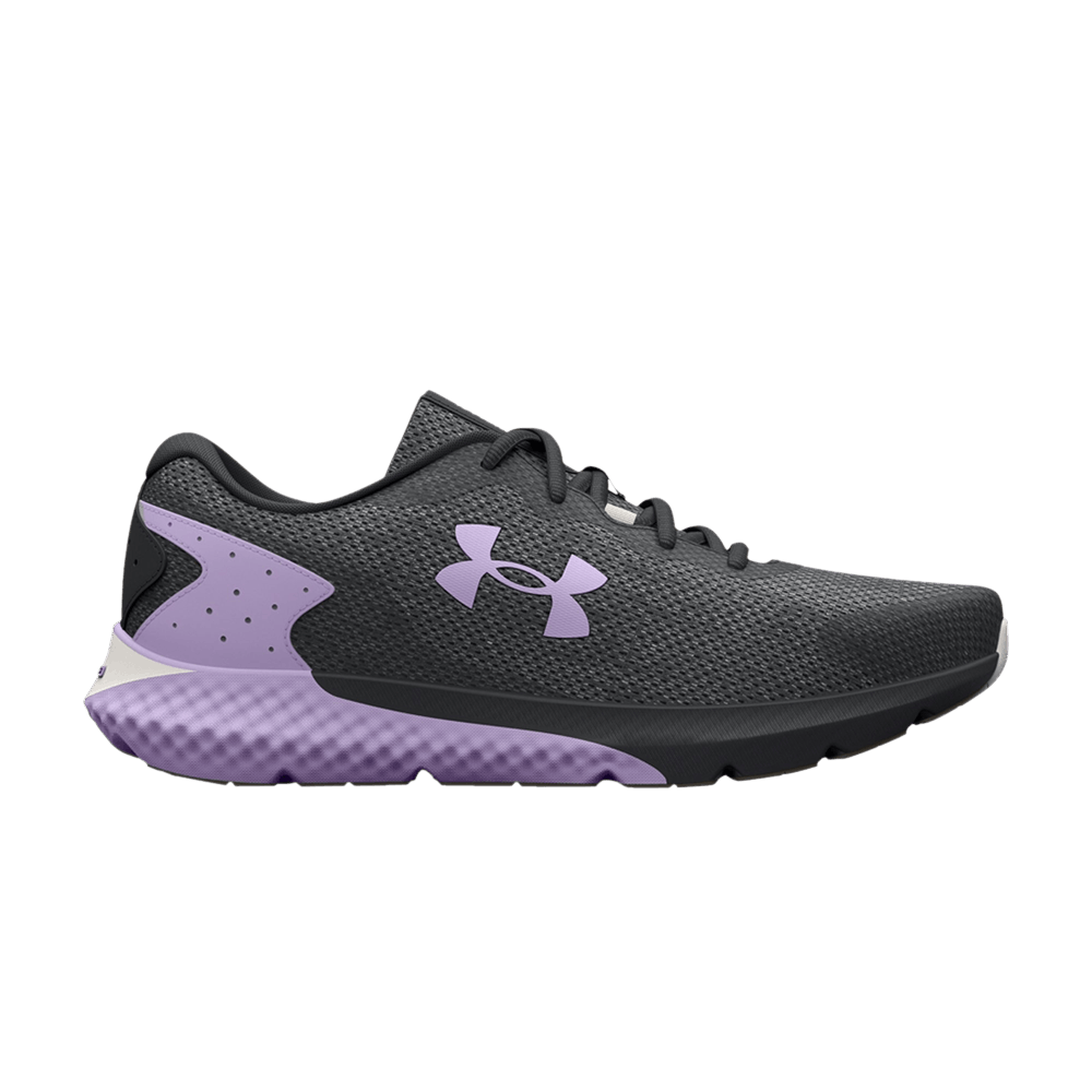 Pre-owned Under Armour Wmns Charged Rogue 3 Knit 'jet Grey Nebula Purple'
