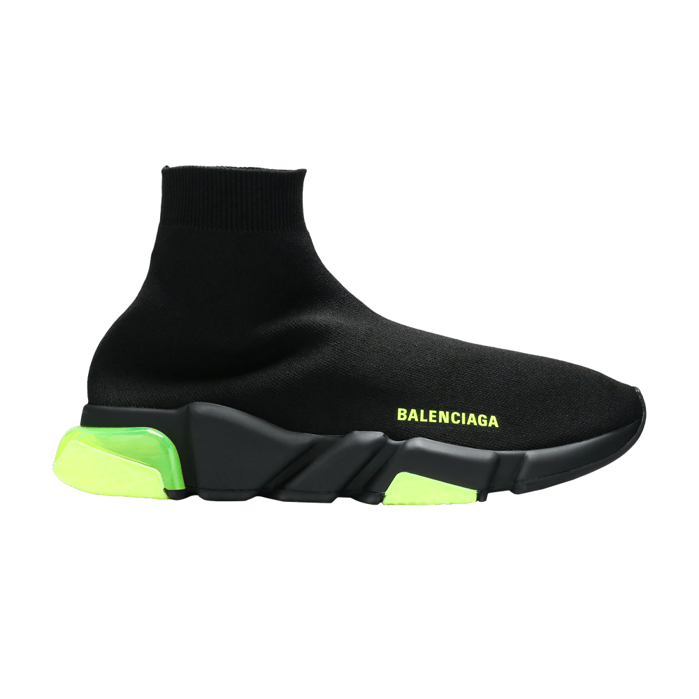 Balenciaga Speed Trainer 'Clear Sole - Black Yellow Fluo'