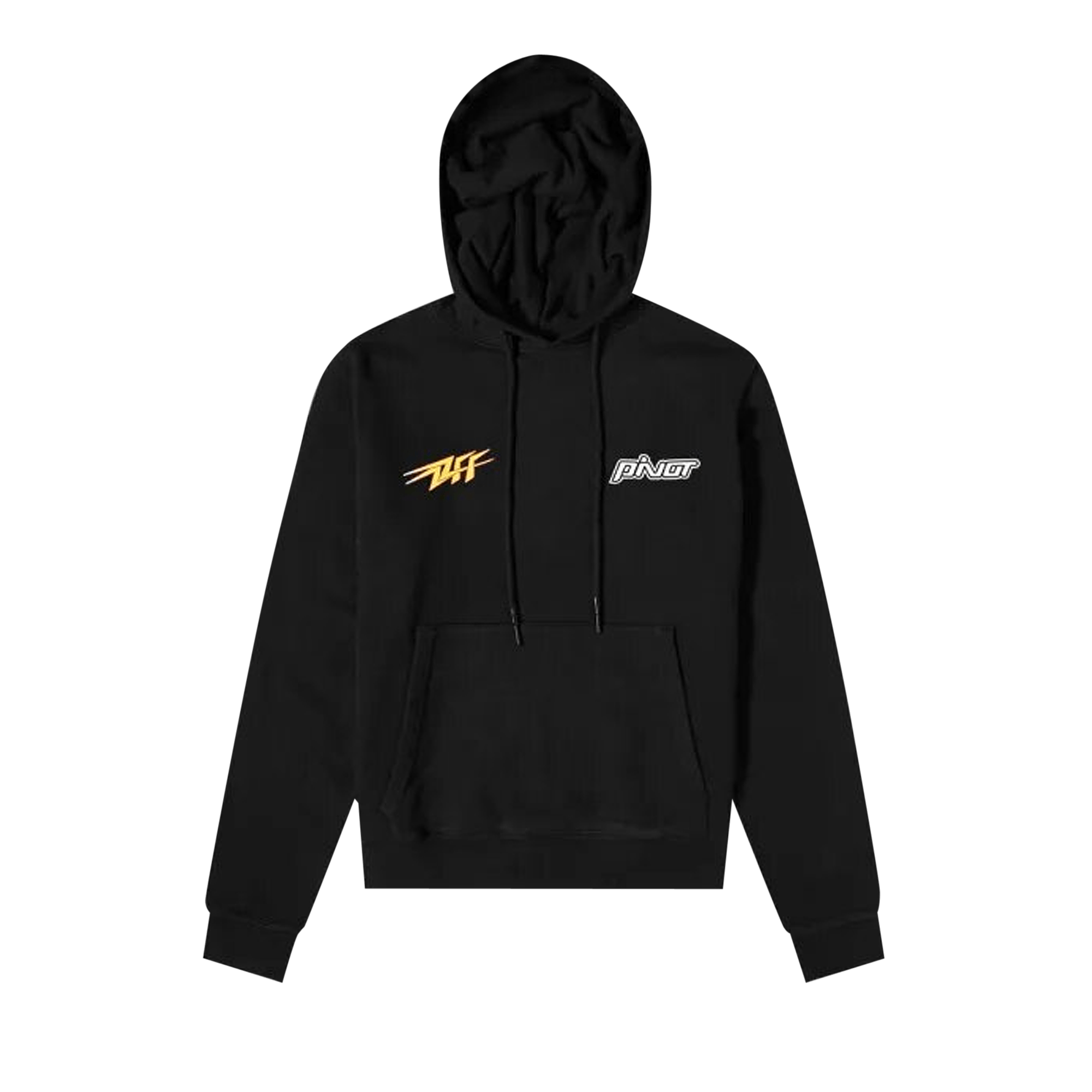Off-White Thunder Slim Hoodie 'Black/Yellow'