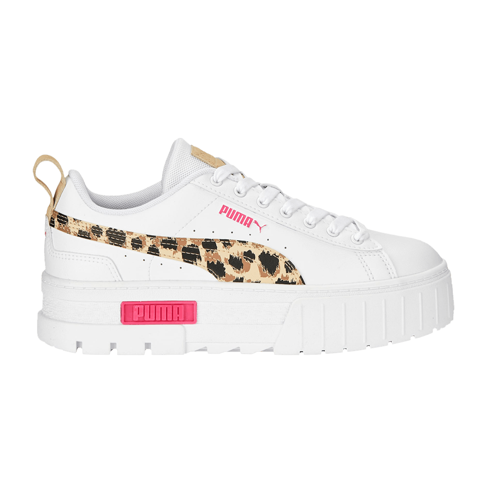 Pre-owned Puma Wmns Mayze 'animal Print' In White