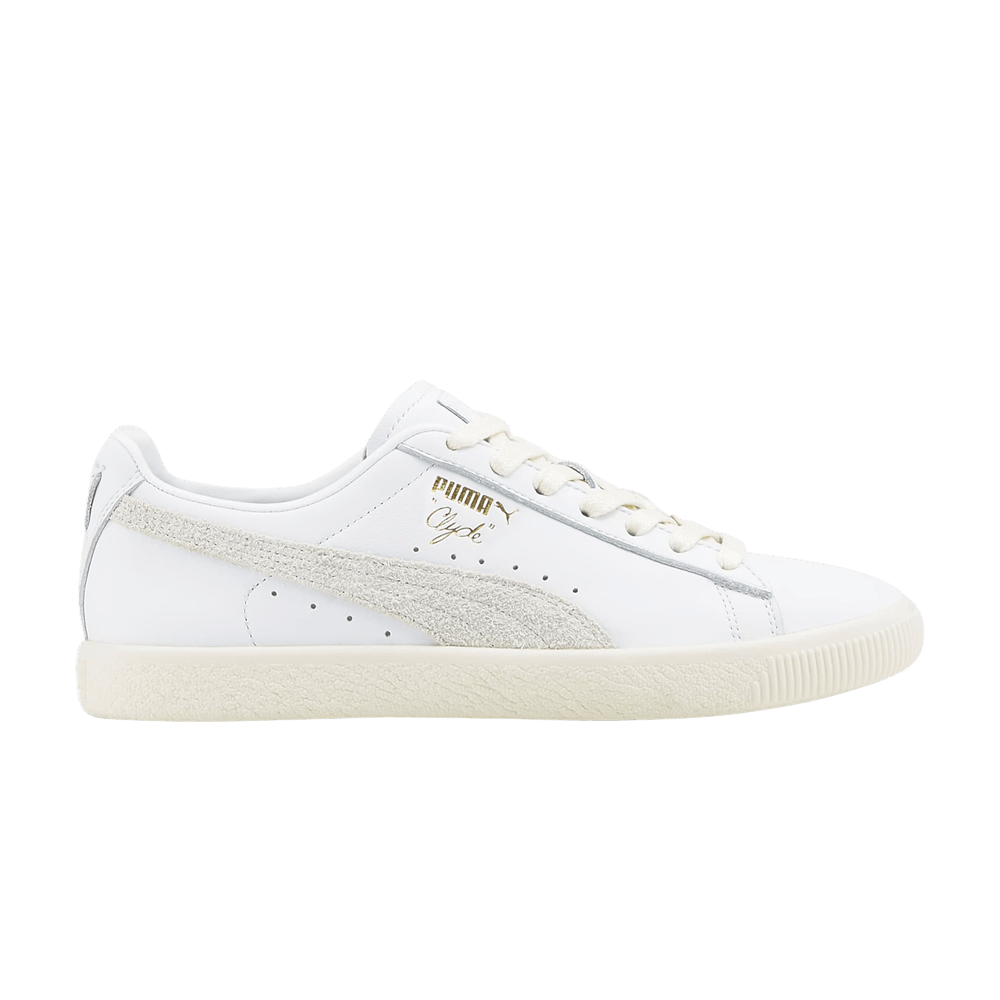 Pre-owned Puma Clyde 'base' In White