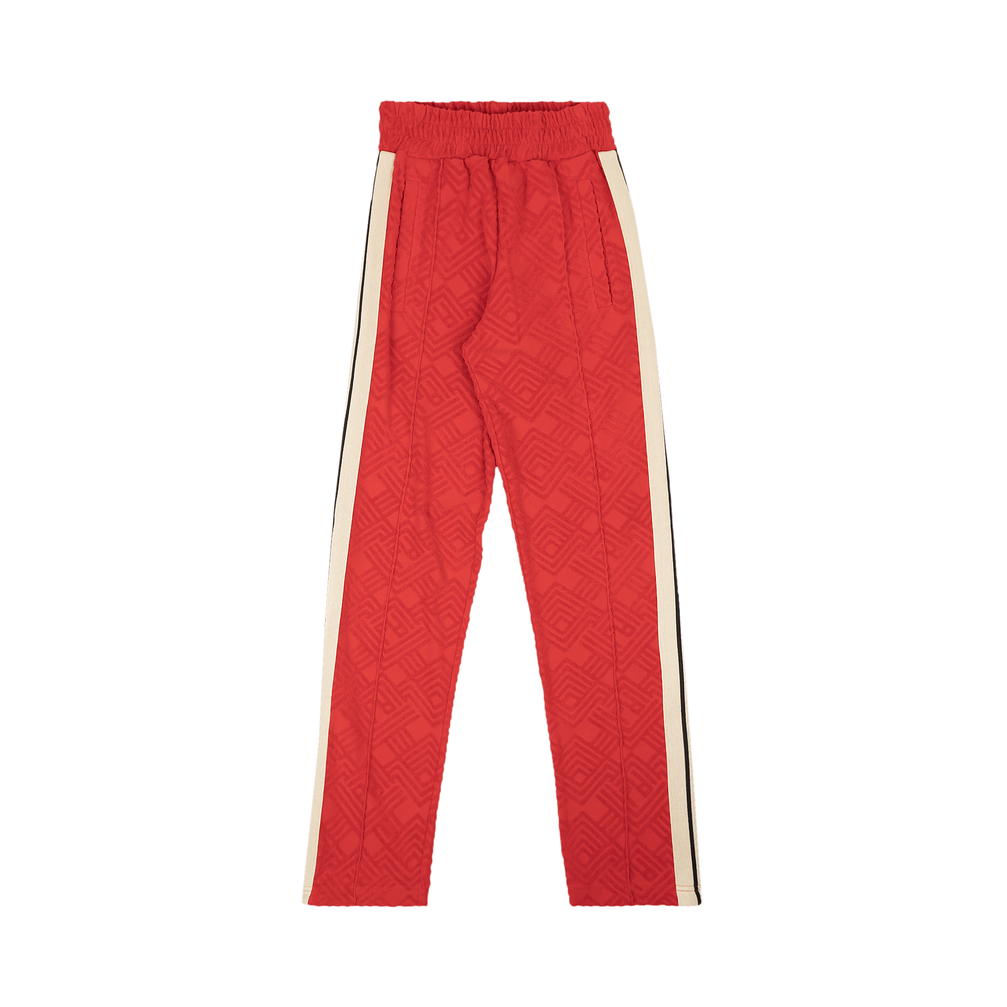 Palm Angels Terry Logo Track Pants 'Red'