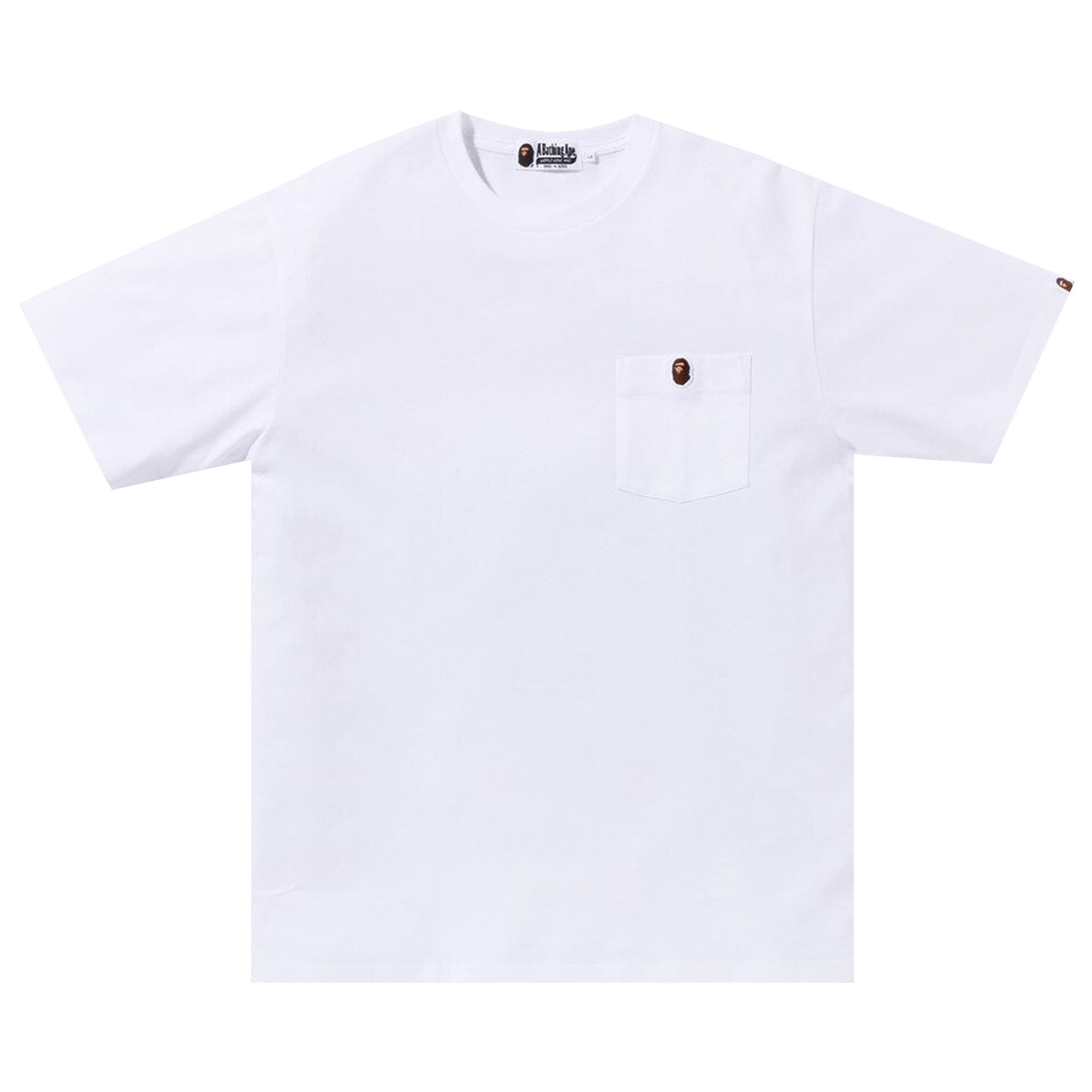 BAPE Ape Head One Point Pocket Tee 'White'