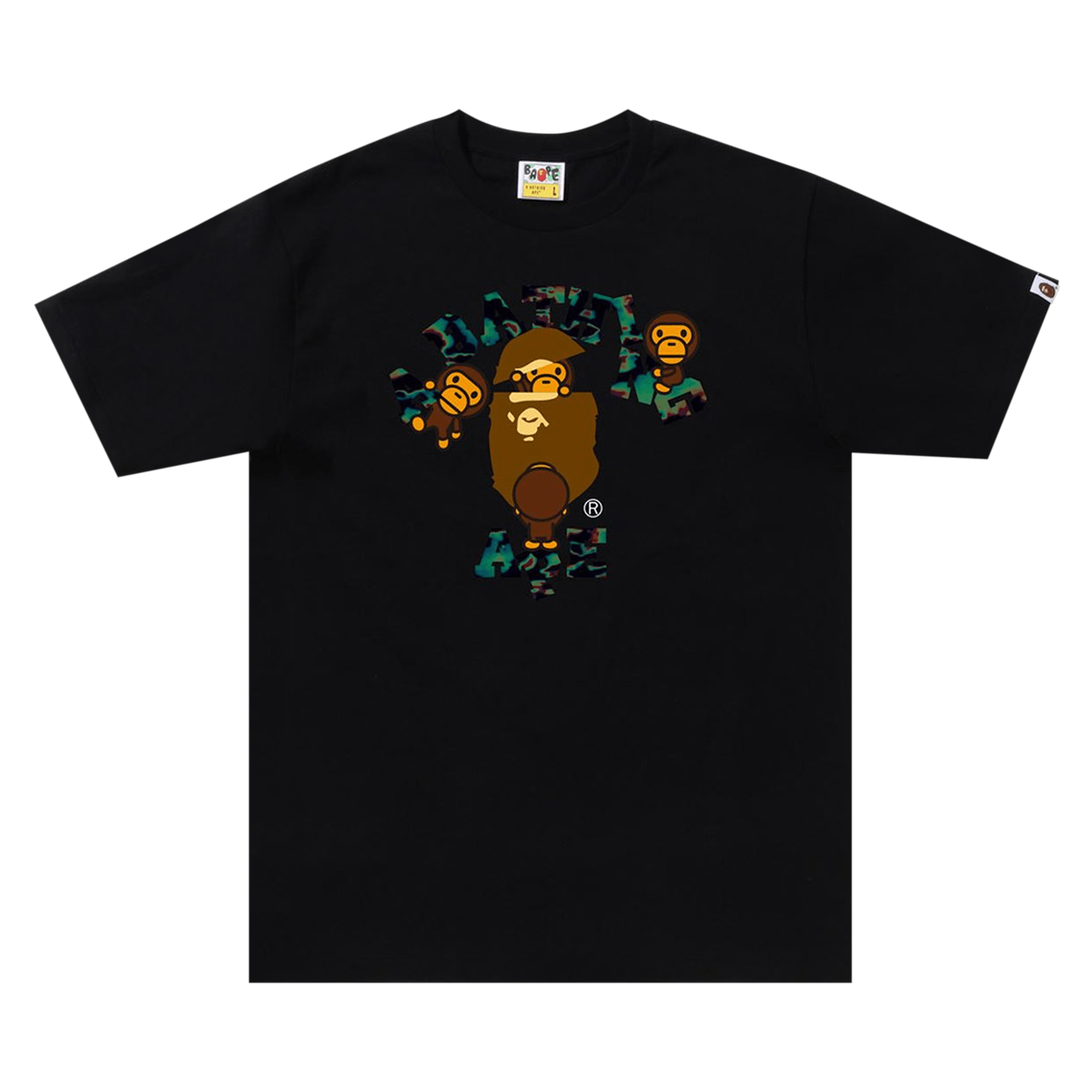 BAPE Thermography College Milo Tee 'Black'