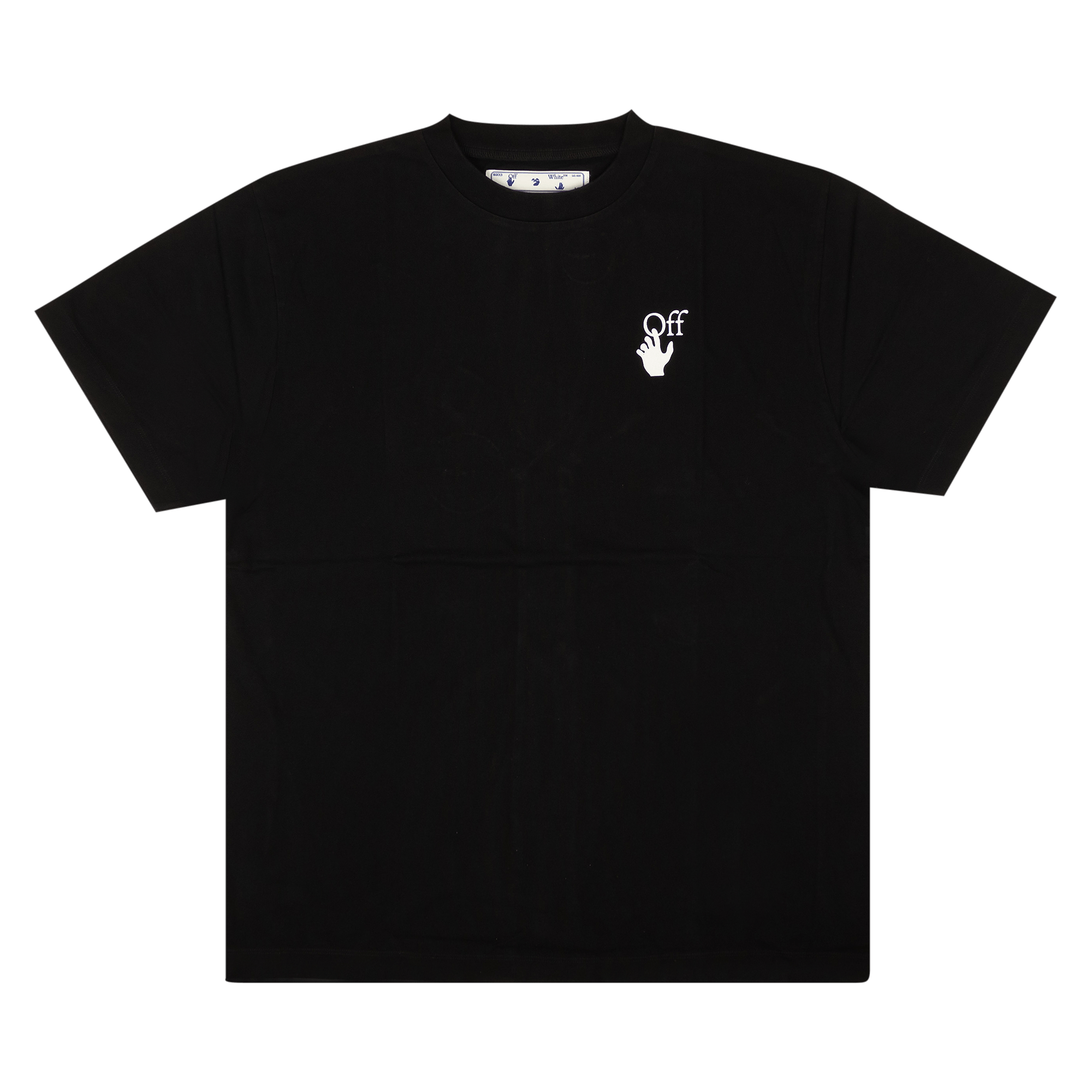 Off-White Cut Here Over Tee 'Black/White'