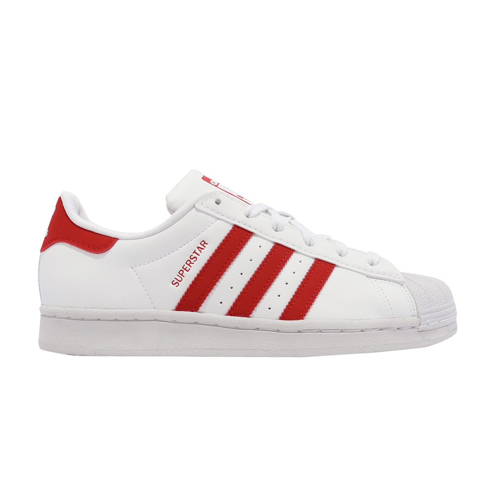 Adidas Superstar J 'White Vivid Red'