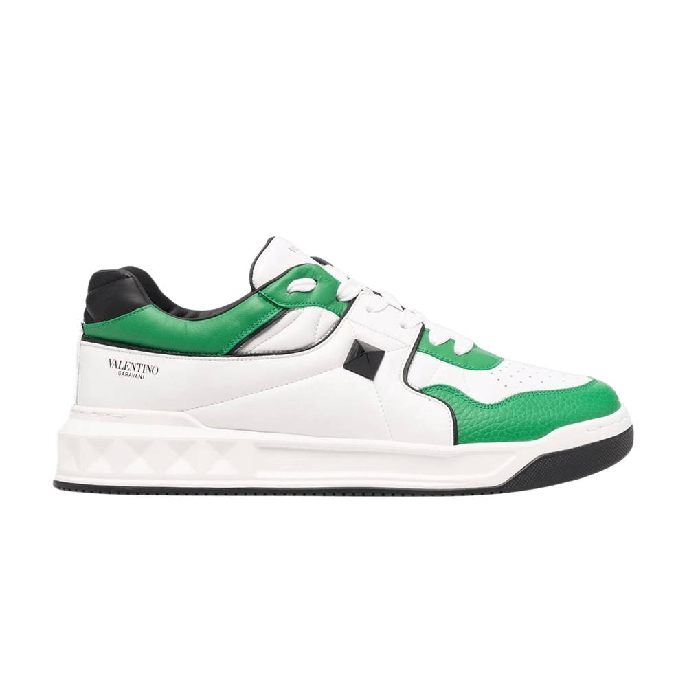 Valentino One Stud Low 'White Green'