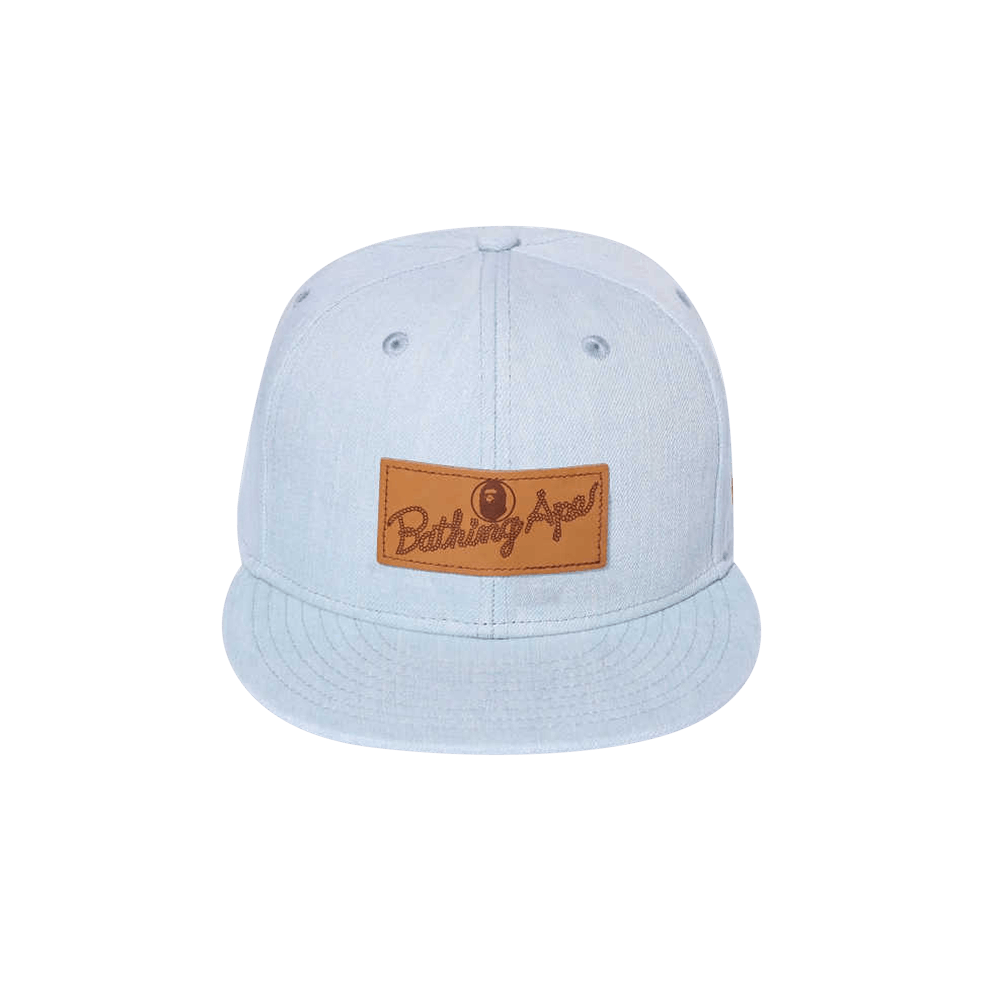BAPE x New Era Leather Patch 9FIFTY Snapback Cap 'Blue/Light Indigo'