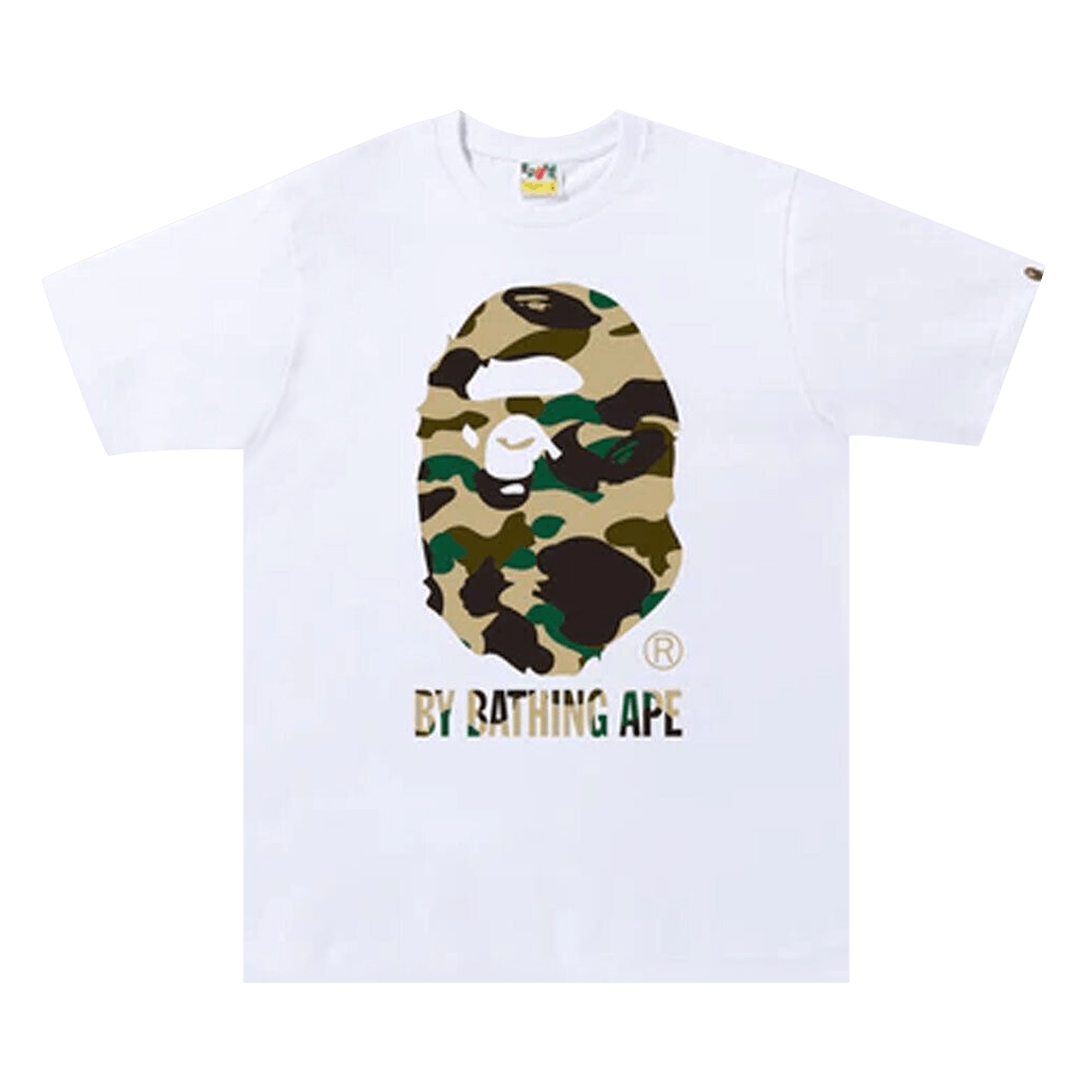 BAPE 1st Camo By Bathing Ape Tee 'White/Yellow'