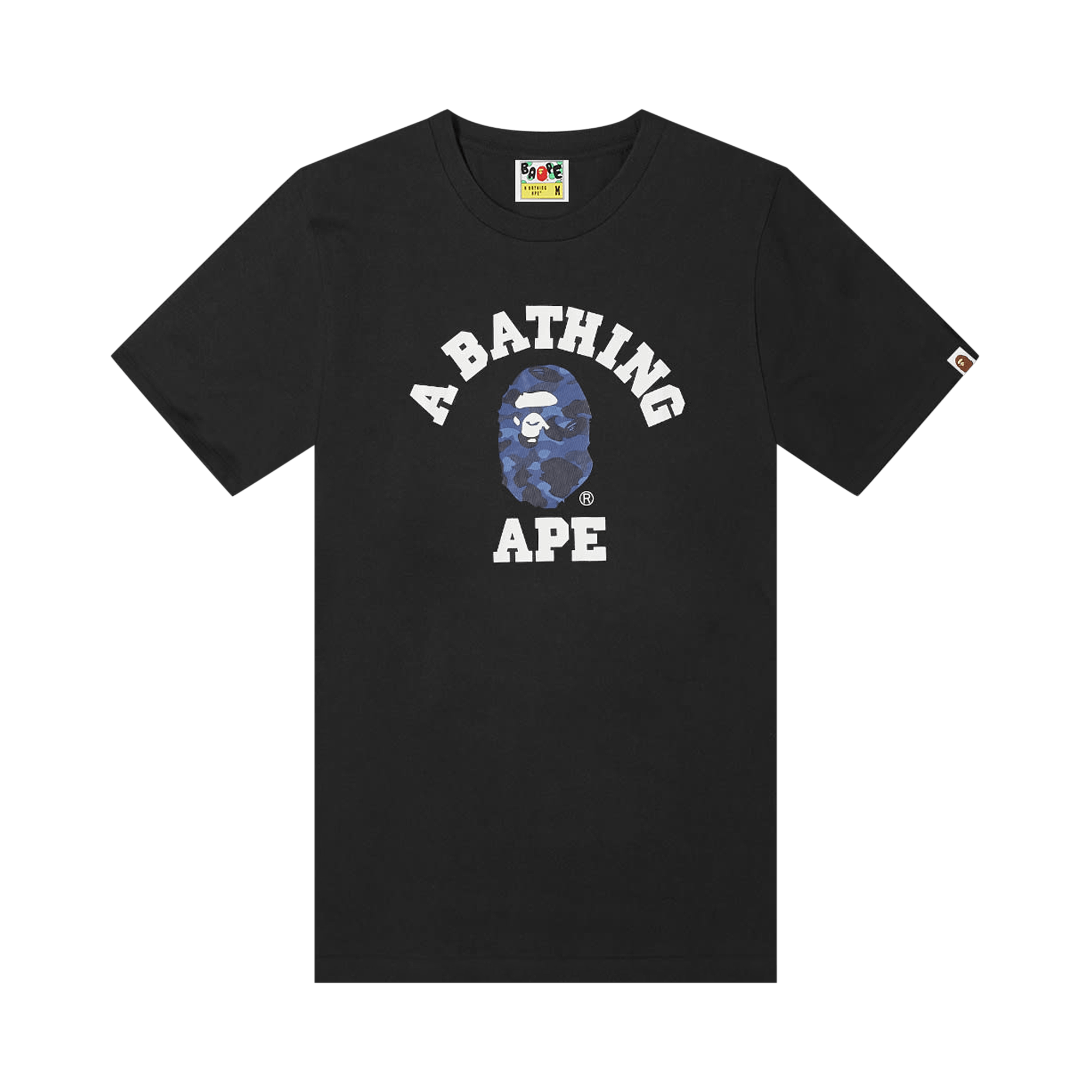 BAPE Color Camo College Tee 'Black/Navy'