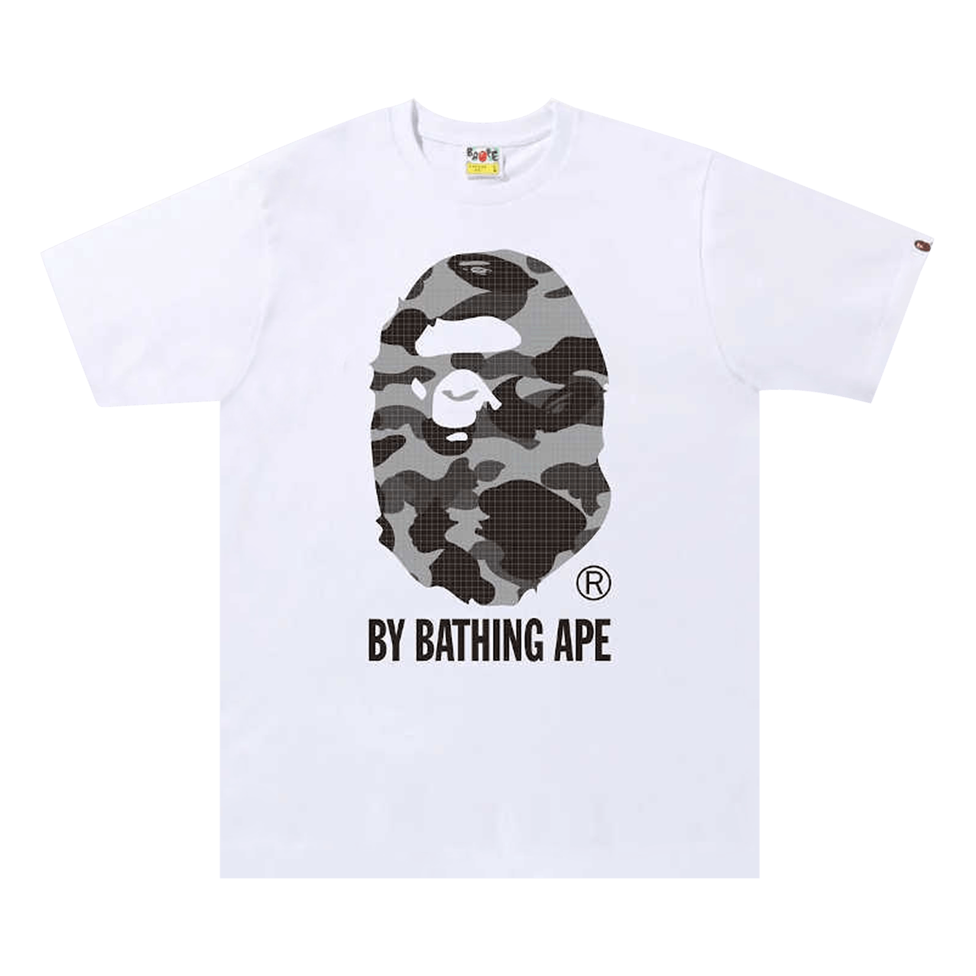 BAPE Grid Camo By A Bathing Ape Tee 'White/Black'