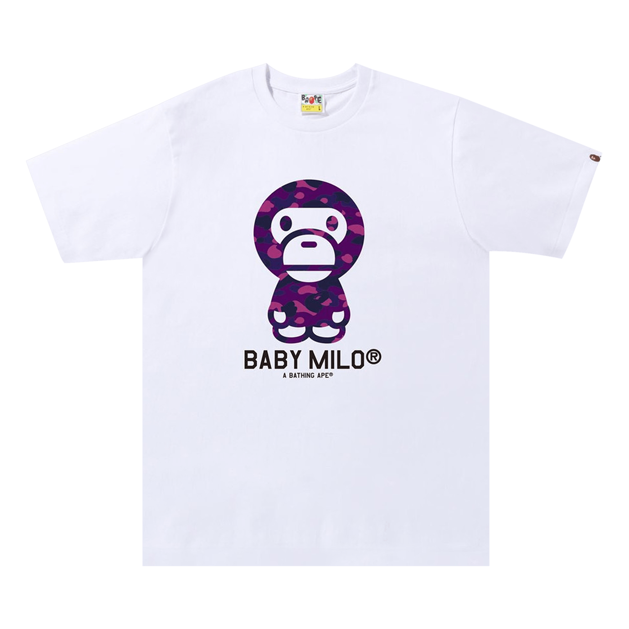 BAPE Color Camo Baby Milo Tee 'White/Purple'