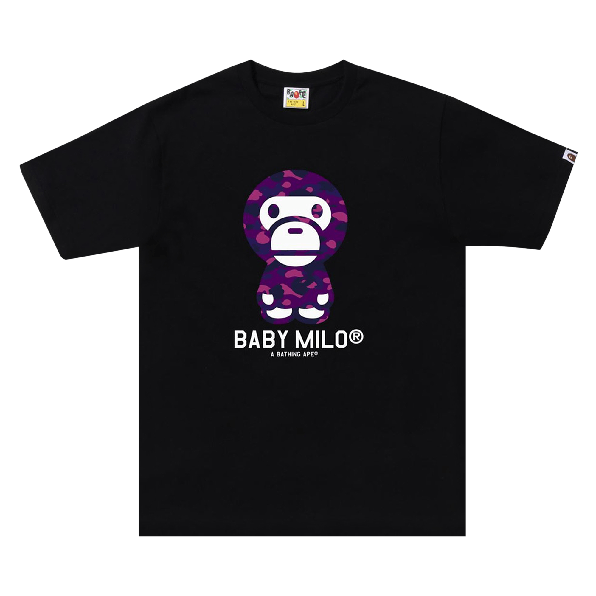 BAPE Color Camo Baby Milo Tee 'Black/Purple'