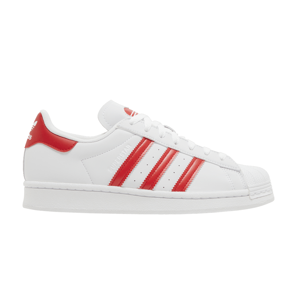 Adidas Superstar J 'White Vivid Red'