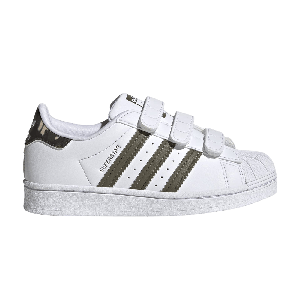 Adidas Superstar Little Kid 'White Camo'