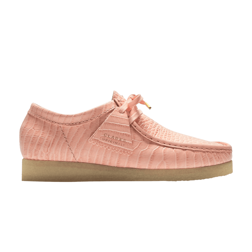 Pre-owned Clarks Packer Shoes X Wallabee 'pink Croc'