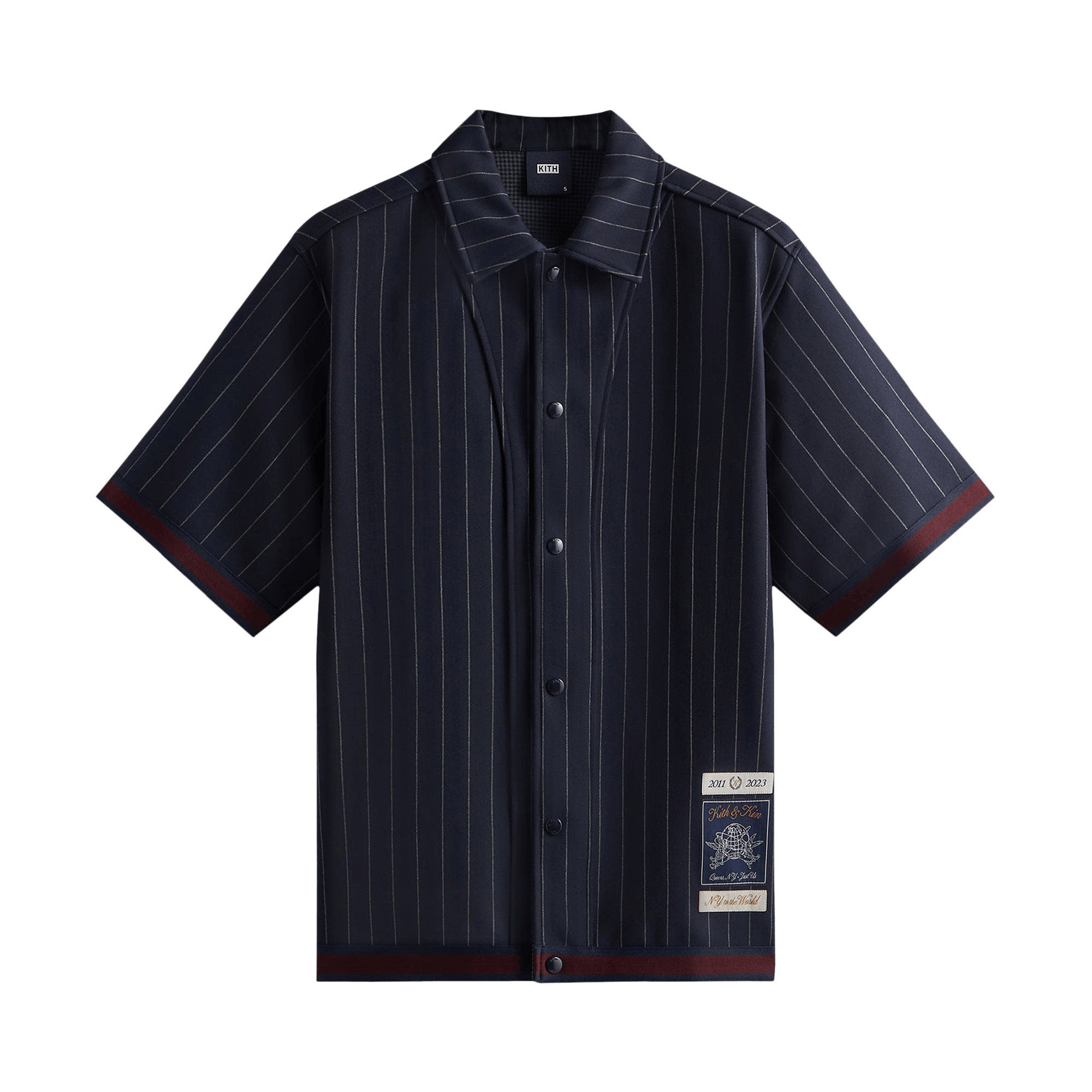 Kith Pinstripe Woodpoint Shooting Shirt 'Nocturnal'