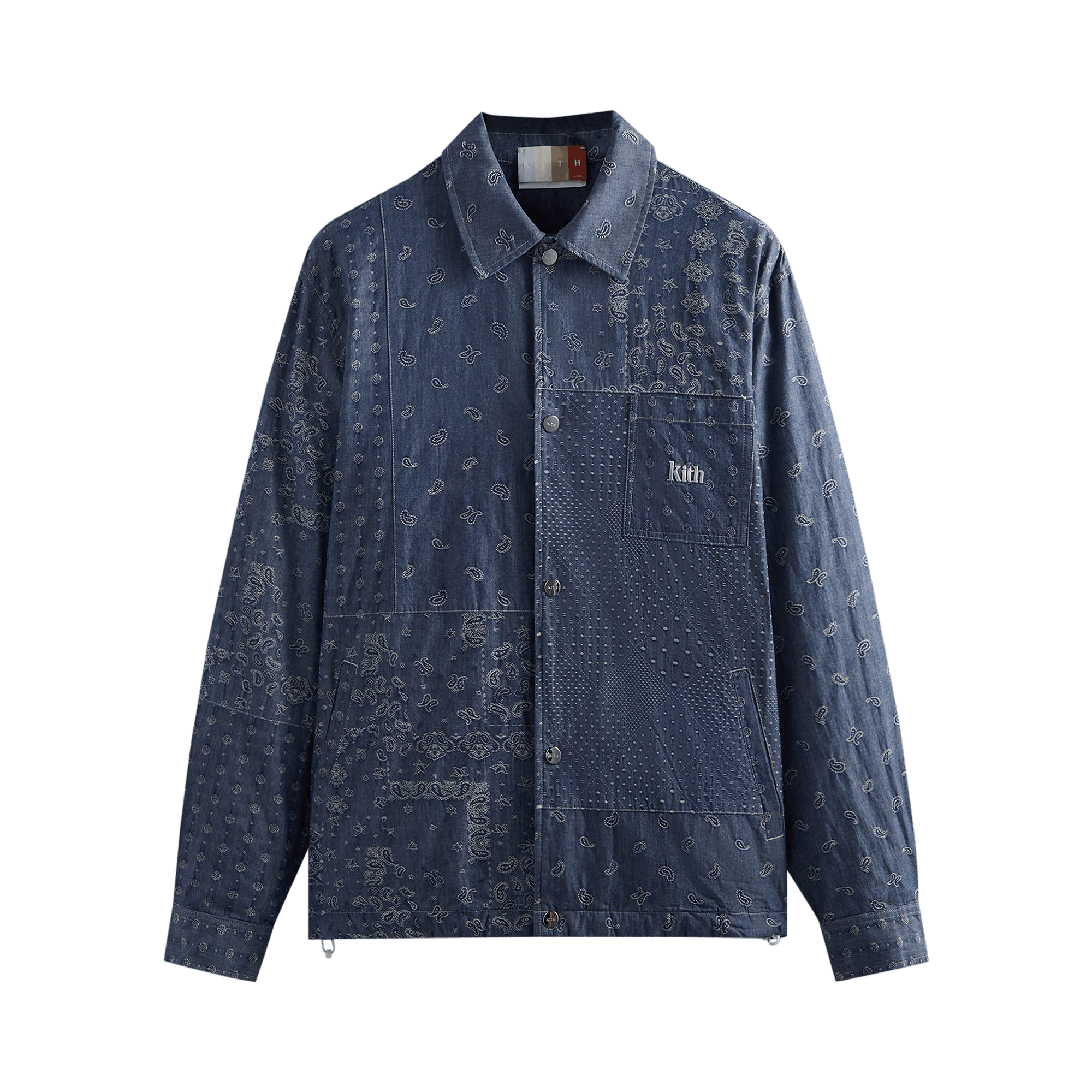 Kith Japanese Patchwork Jacquard Coaches Jacket 'Light Indigo'
