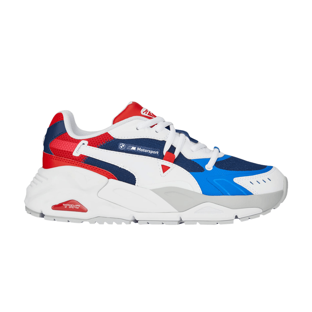 Pre-owned Puma Bmw Motorsport X Wmns Trc Mira Tech Motorsport 'white Blue Red'