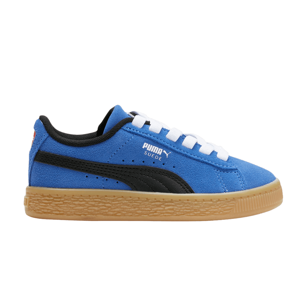 Pre-owned Puma Suede Little Kid 'gen' In Blue