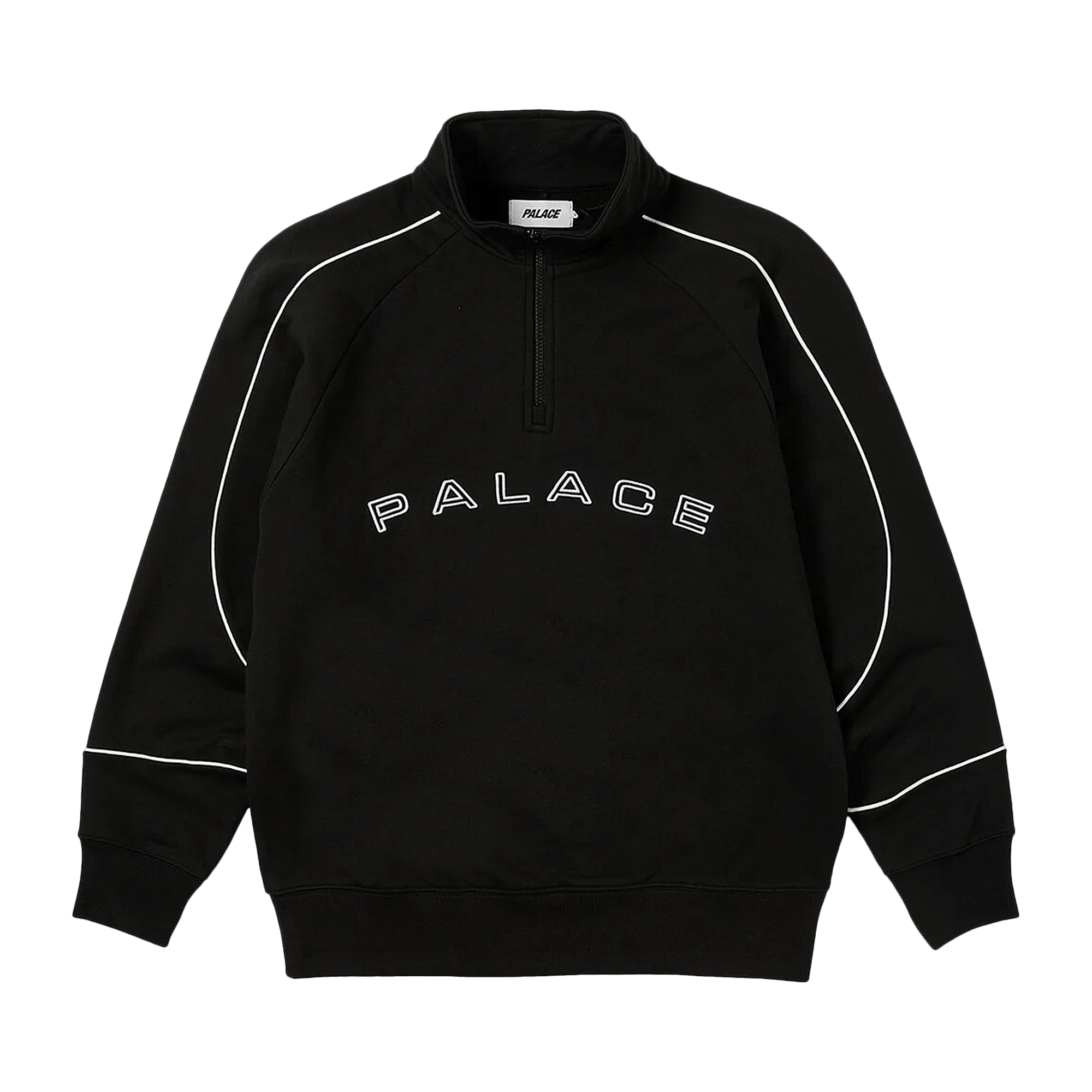 Palace Sport Piped 1/4 Zip 'Black'