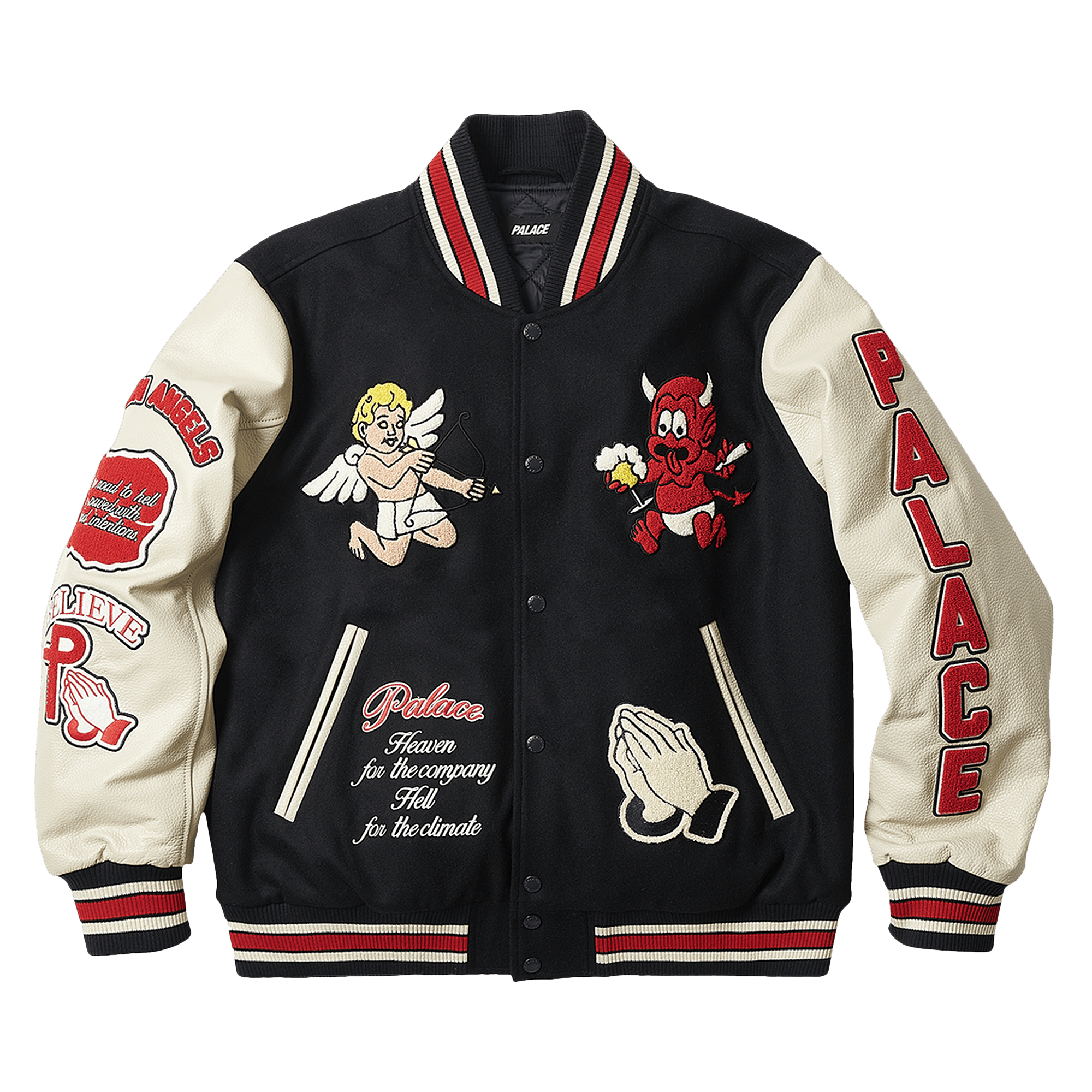 Palace Fallen Angels Varsity Jacket 'Navy'