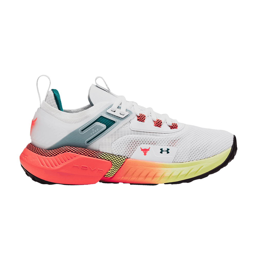 Pre-owned Under Armour Wmns Project Rock 5 'white After Burn'