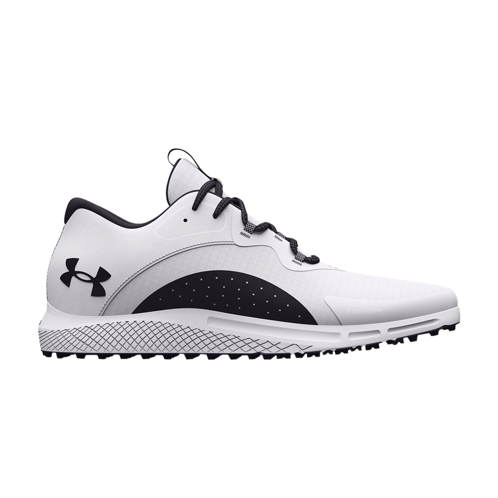 Pre-owned Under Armour Charged Draw 2 Spikeless Golf 'white Black'