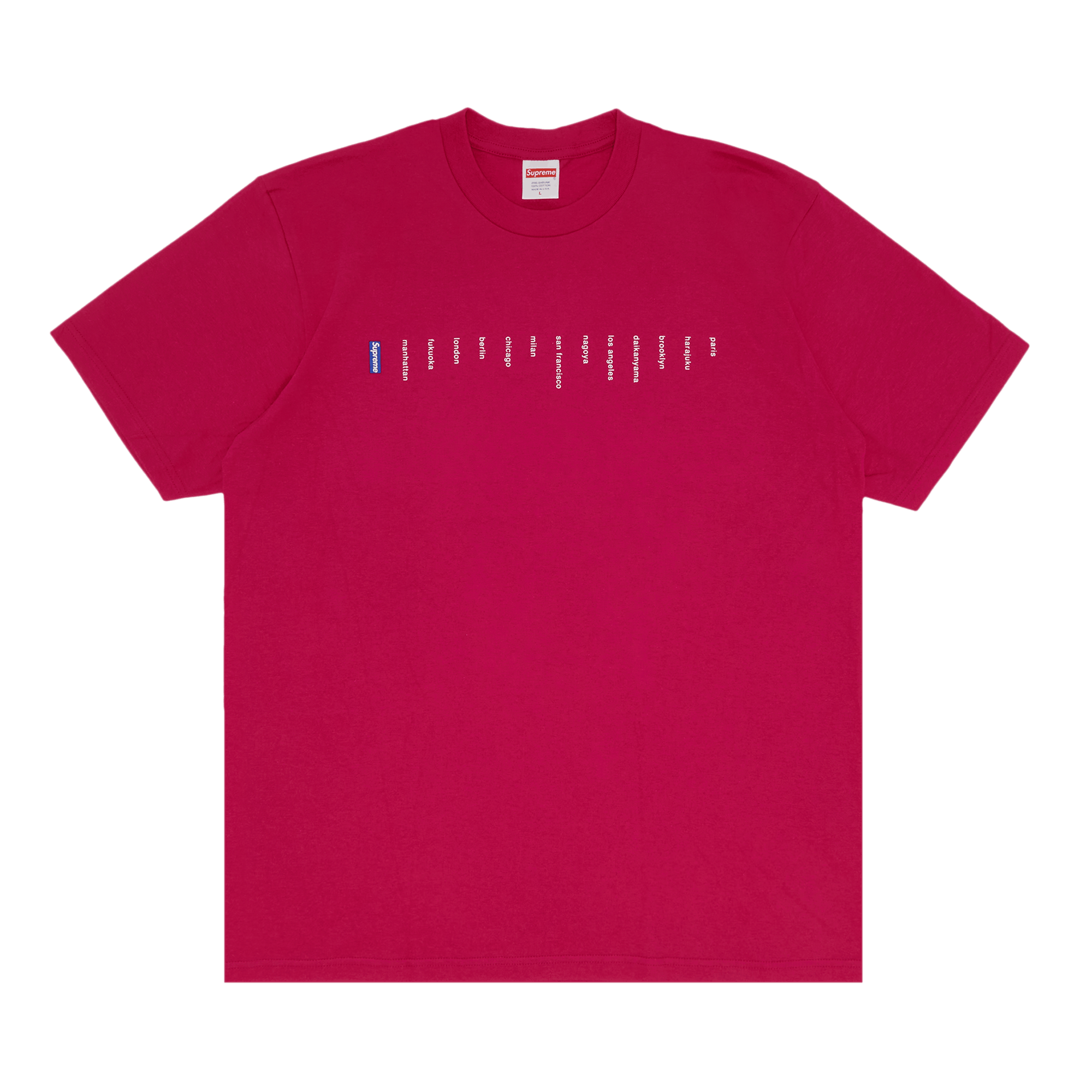 Supreme Location Tee 'Pink'