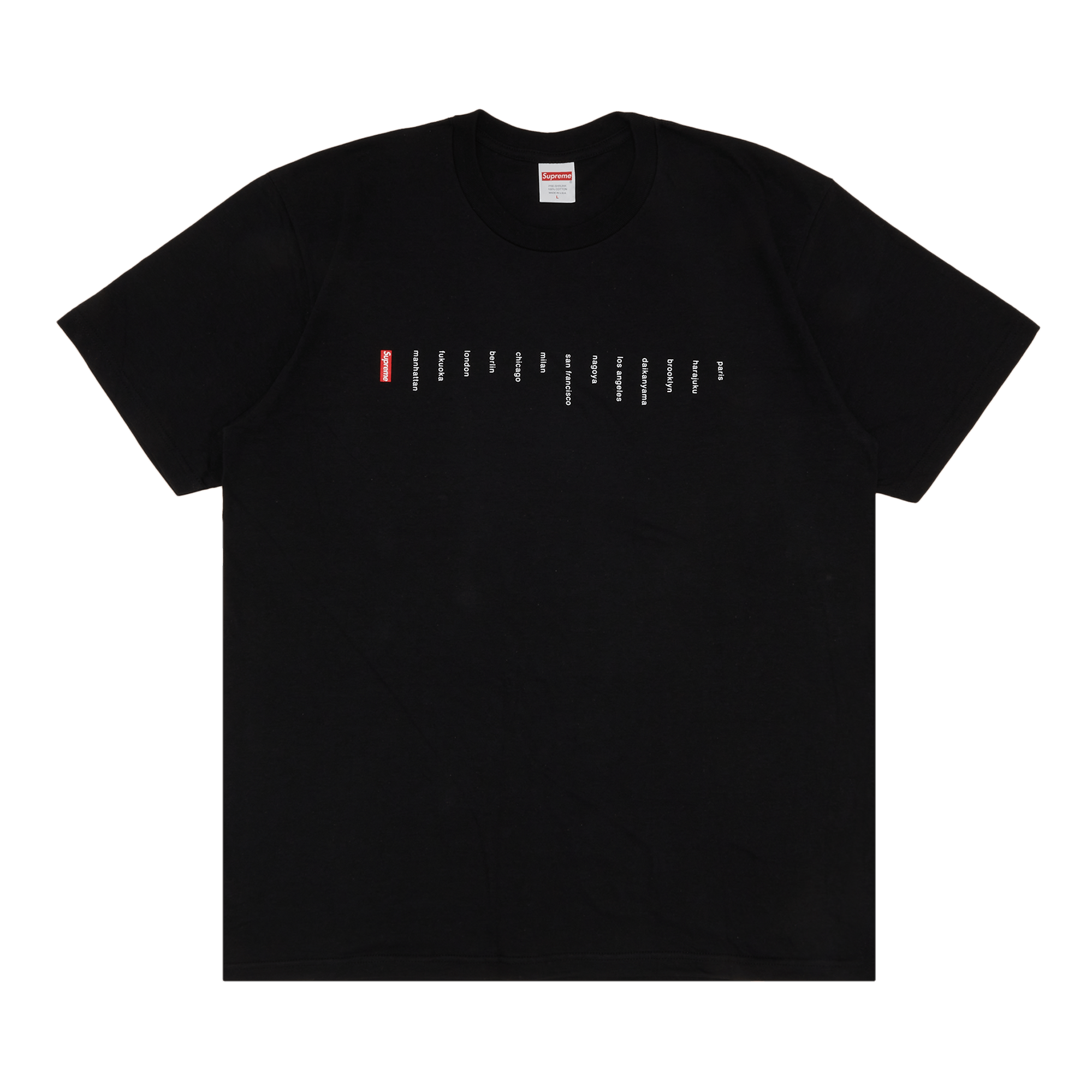 Supreme Location Tee 'Black'