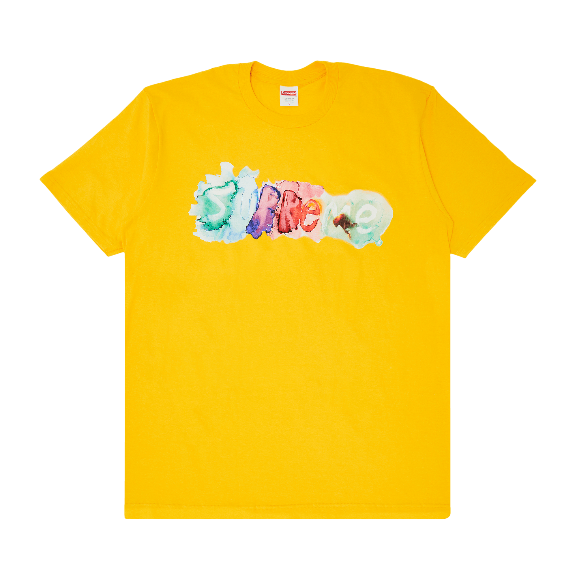 Supreme Watercolor Tee 'Yellow'