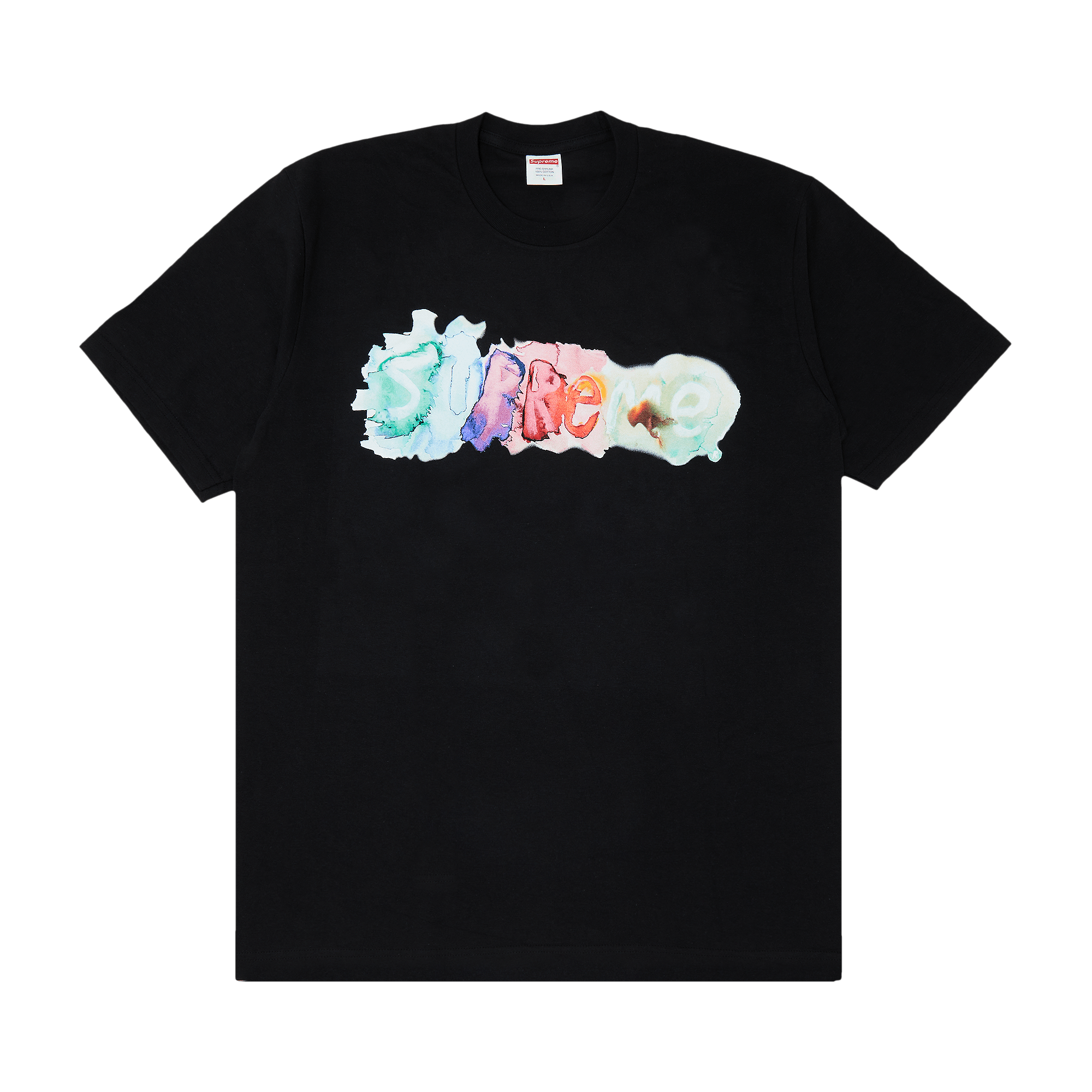 Supreme Watercolor Tee 'Black'