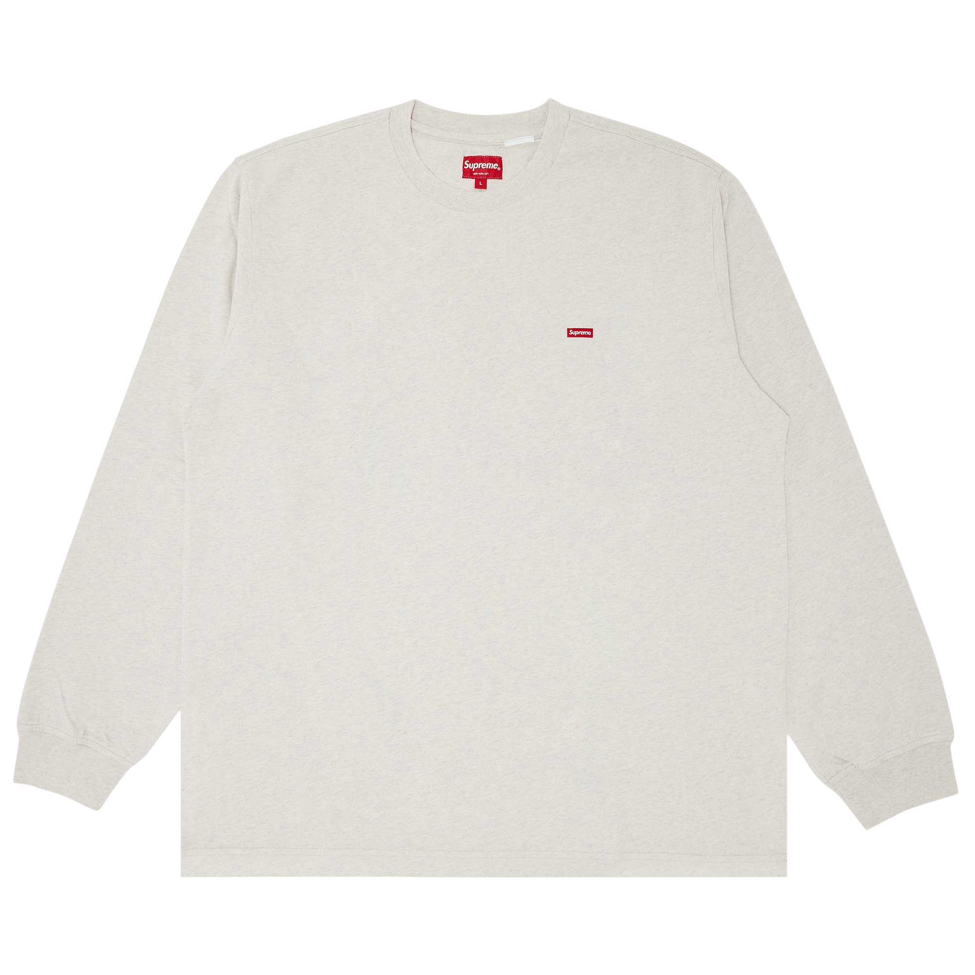 Supreme Small Box Long-Sleeve Tee 'Oatmeal'