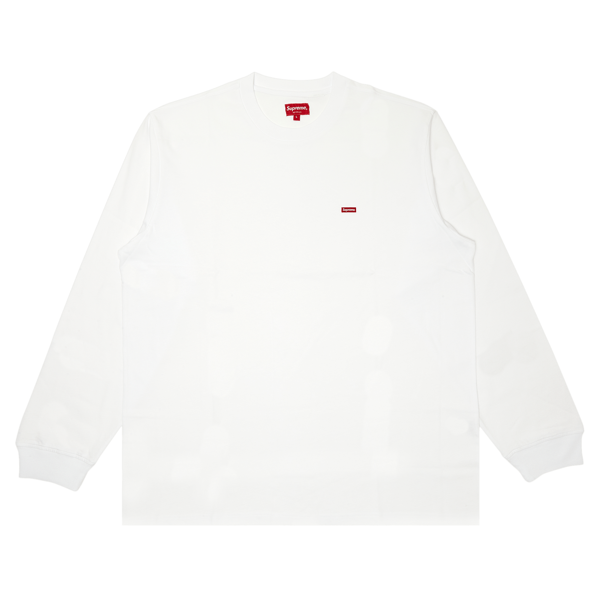 Supreme Small Box Long-Sleeve Tee 'White'