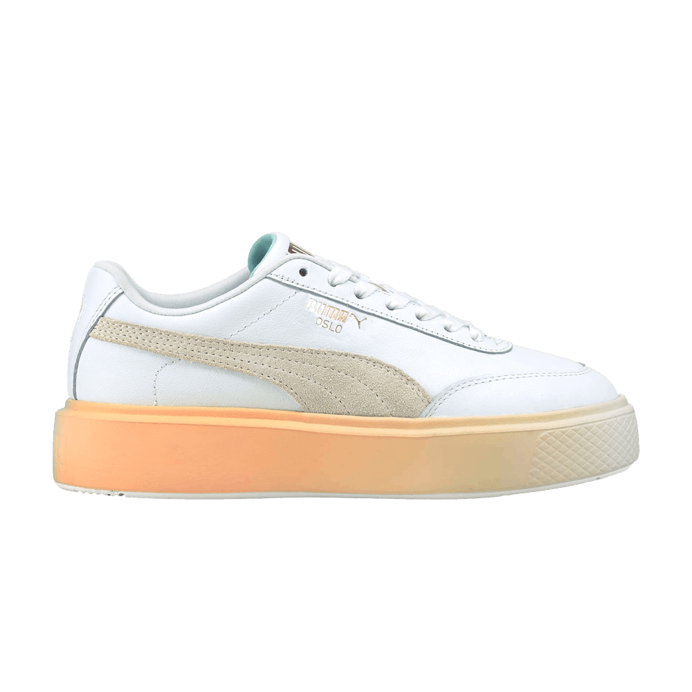 Pre-owned Puma Wmns Oslo Maja 'gloaming' In White